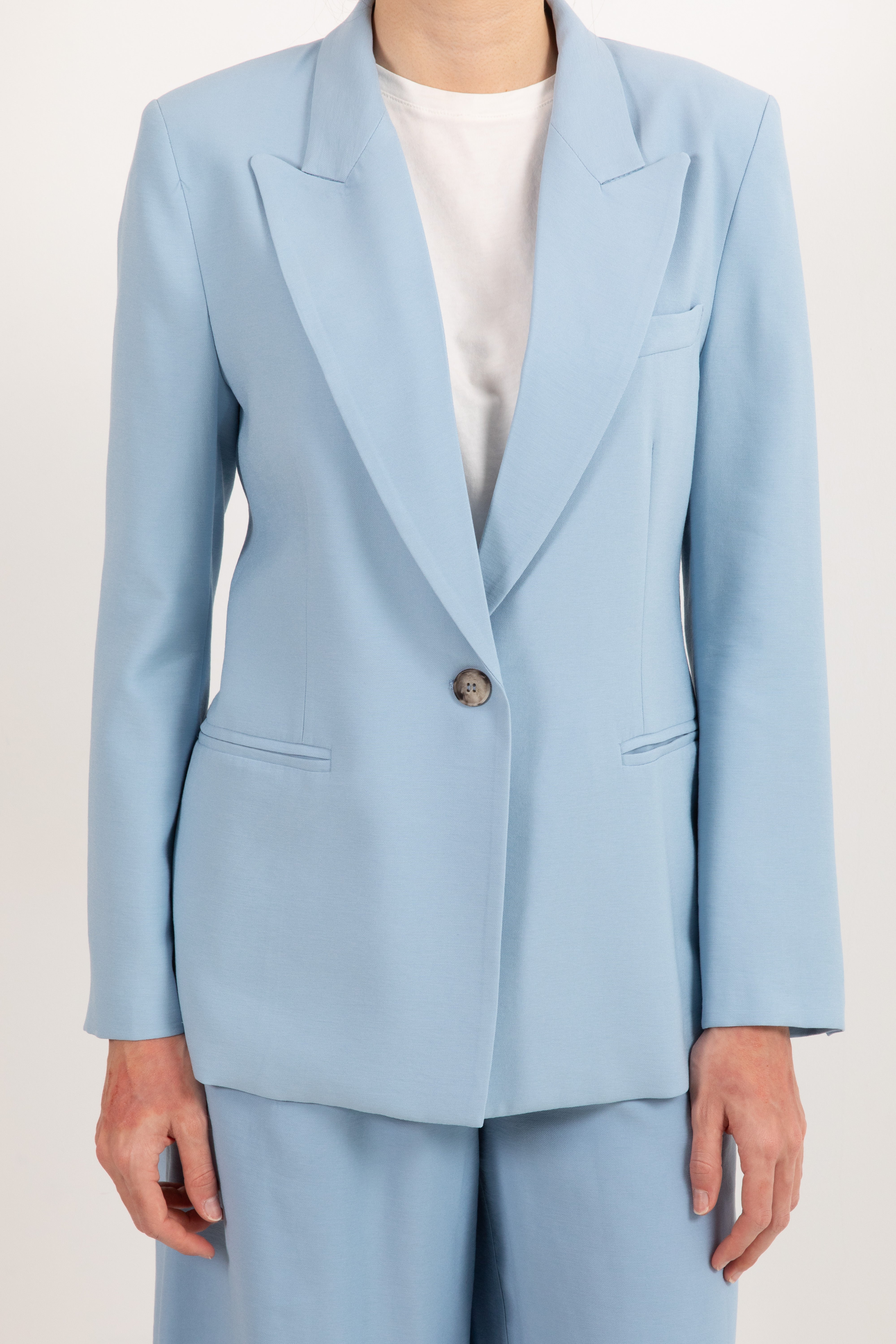 Giacca mono-bottone slim-fit in viscosa ViCOLO