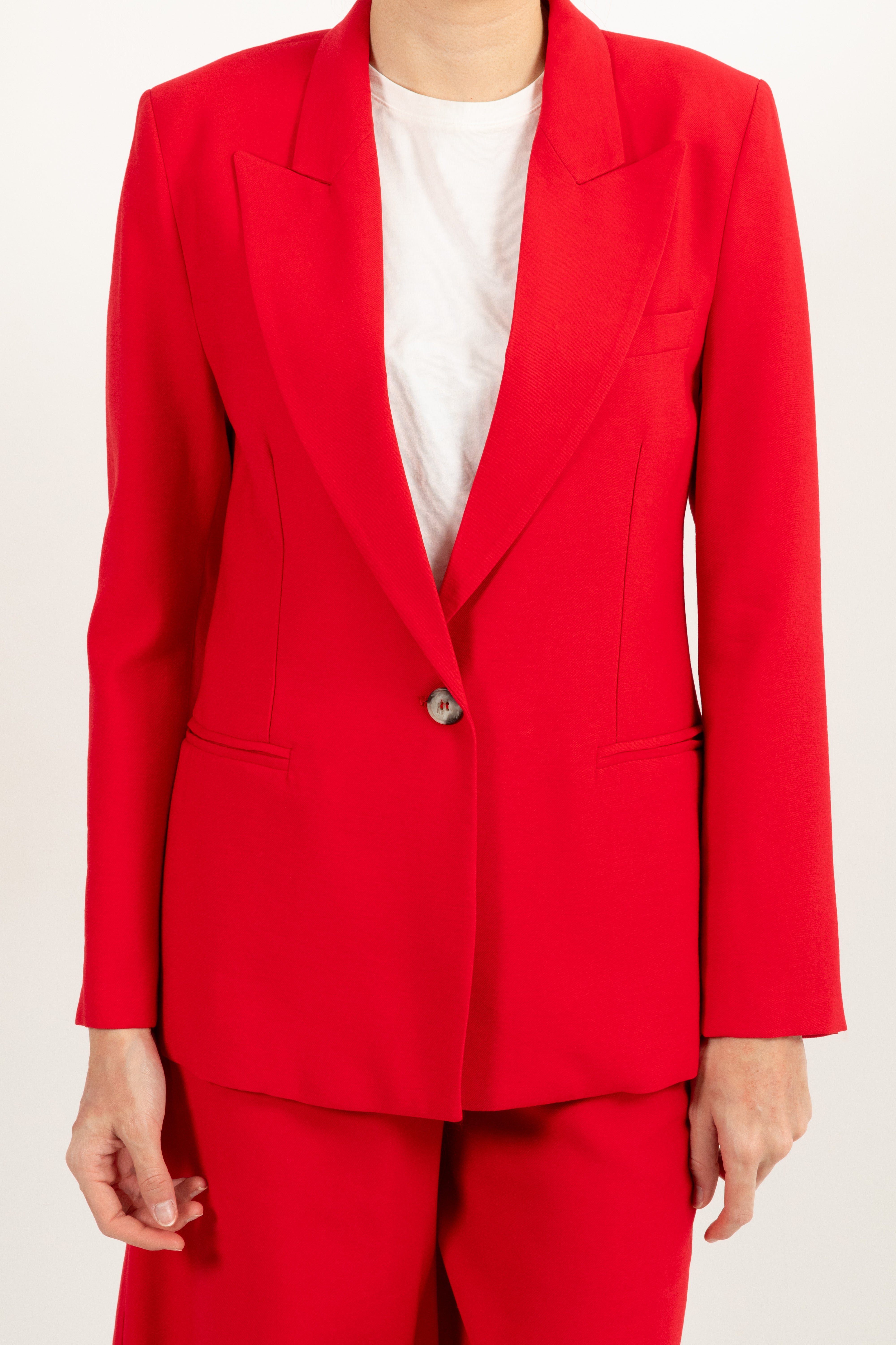 Giacca mono-bottone slim-fit in viscosa ViCOLO