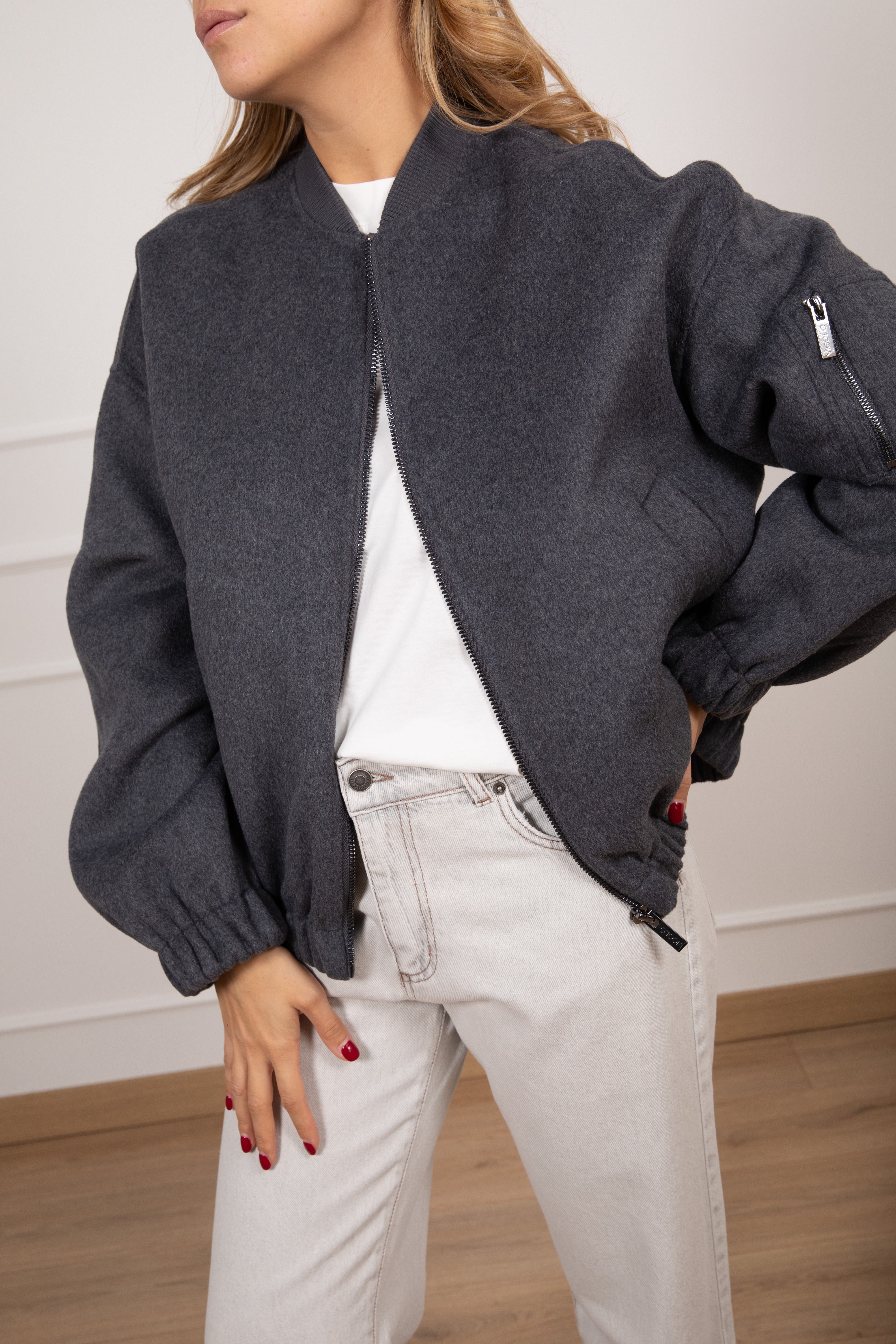 Bomber handmade in lana ViCOLO