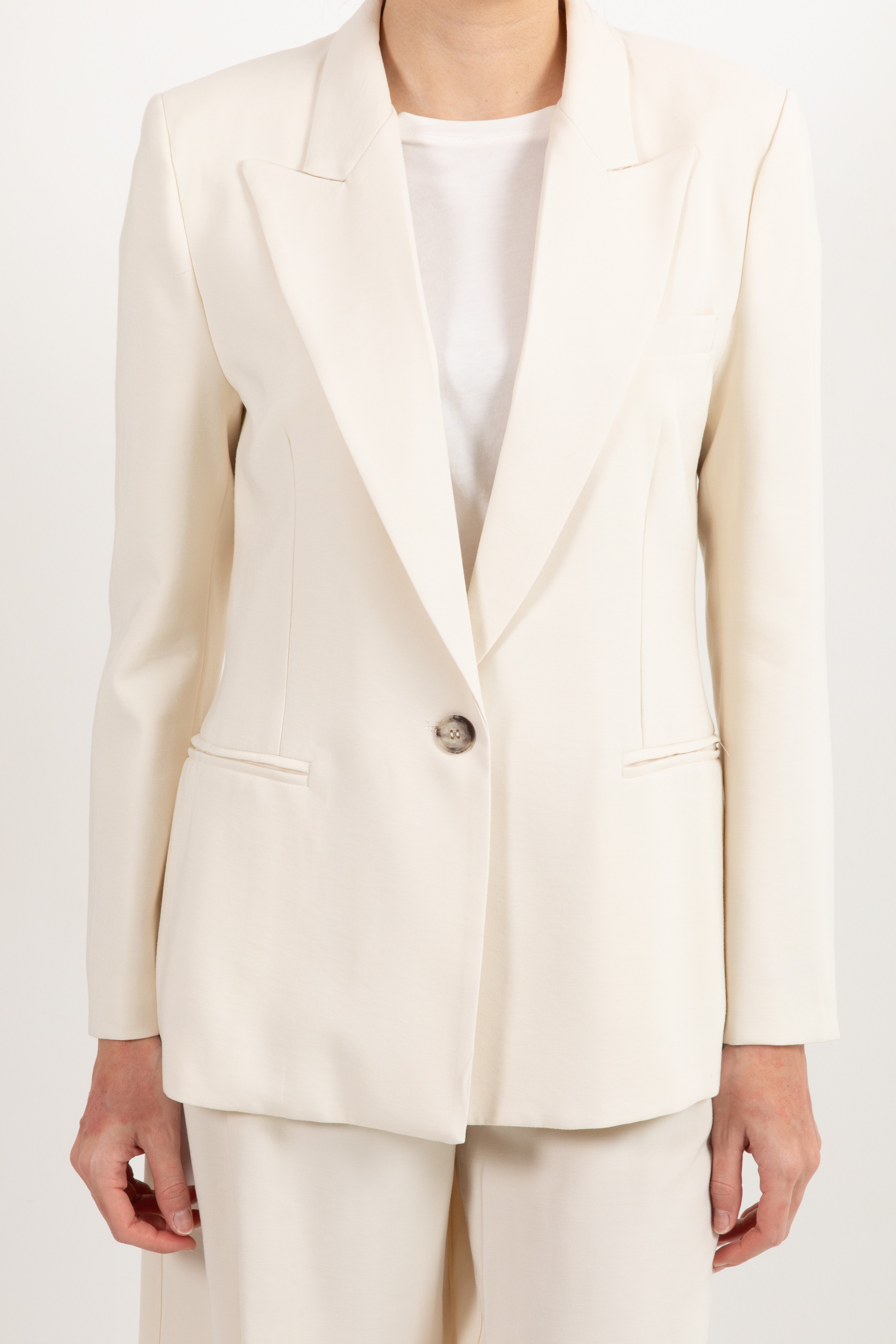 Giacca mono-bottone slim-fit in viscosa ViCOLO