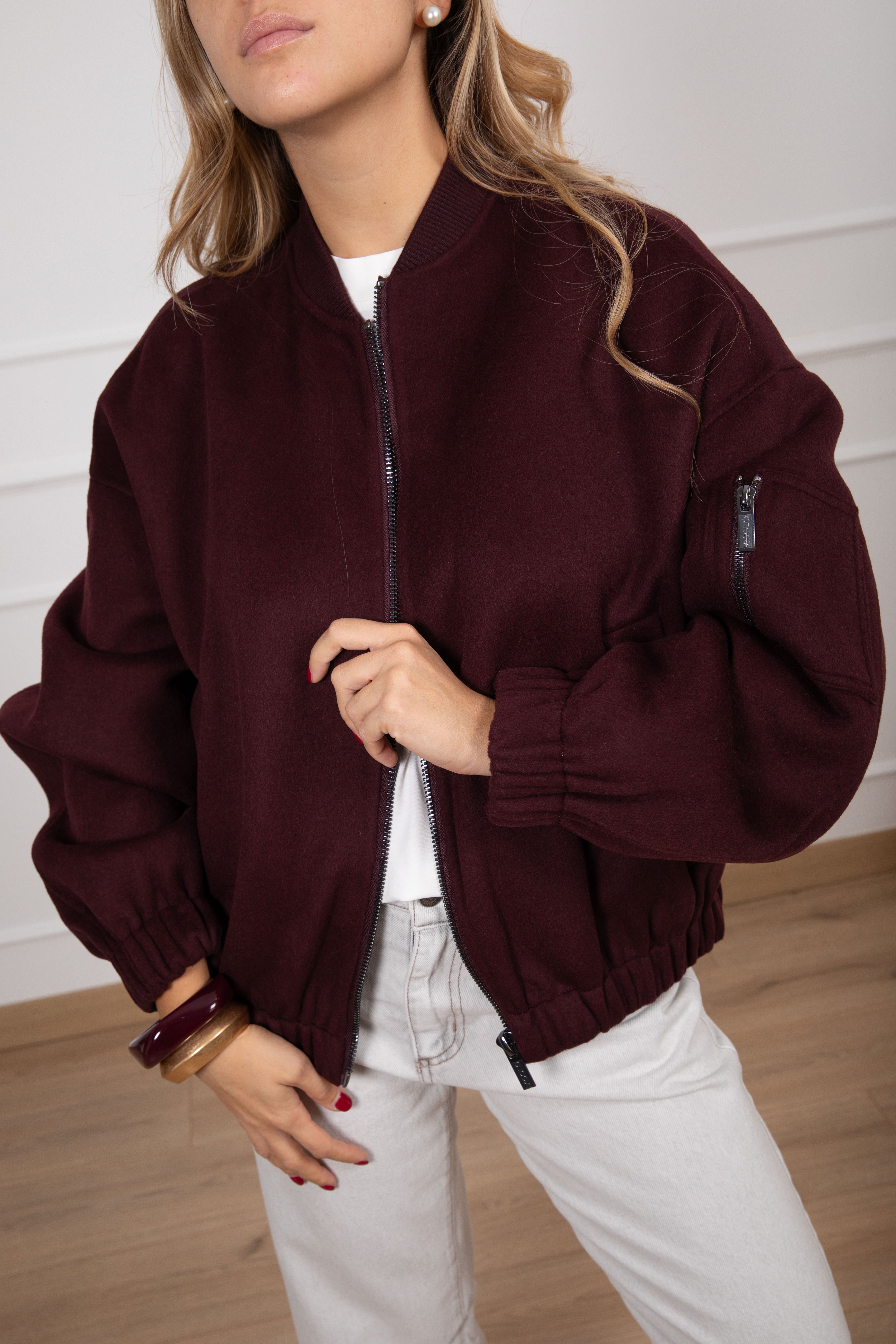 Bomber handmade in lana ViCOLO