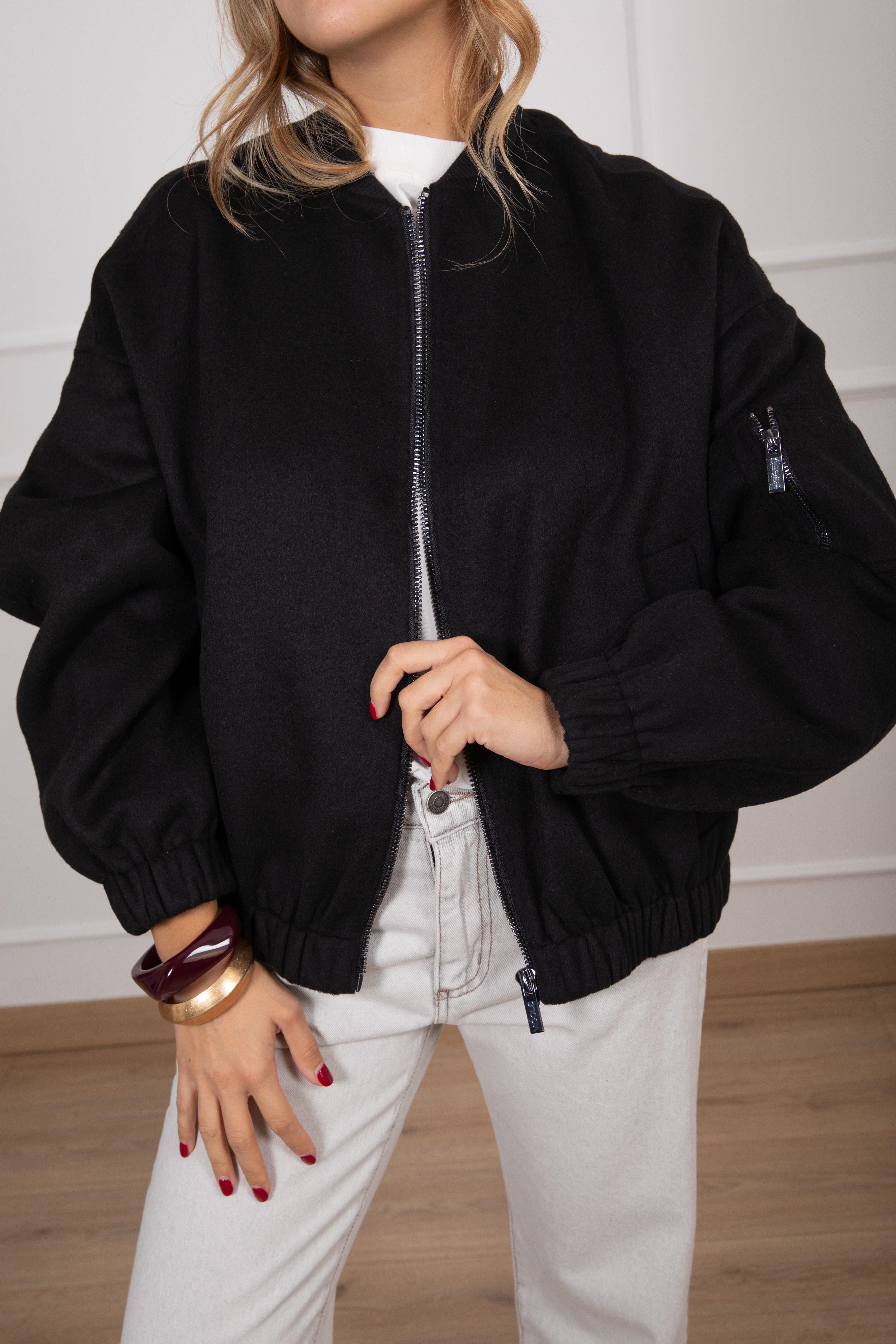 Bomber handmade in lana ViCOLO