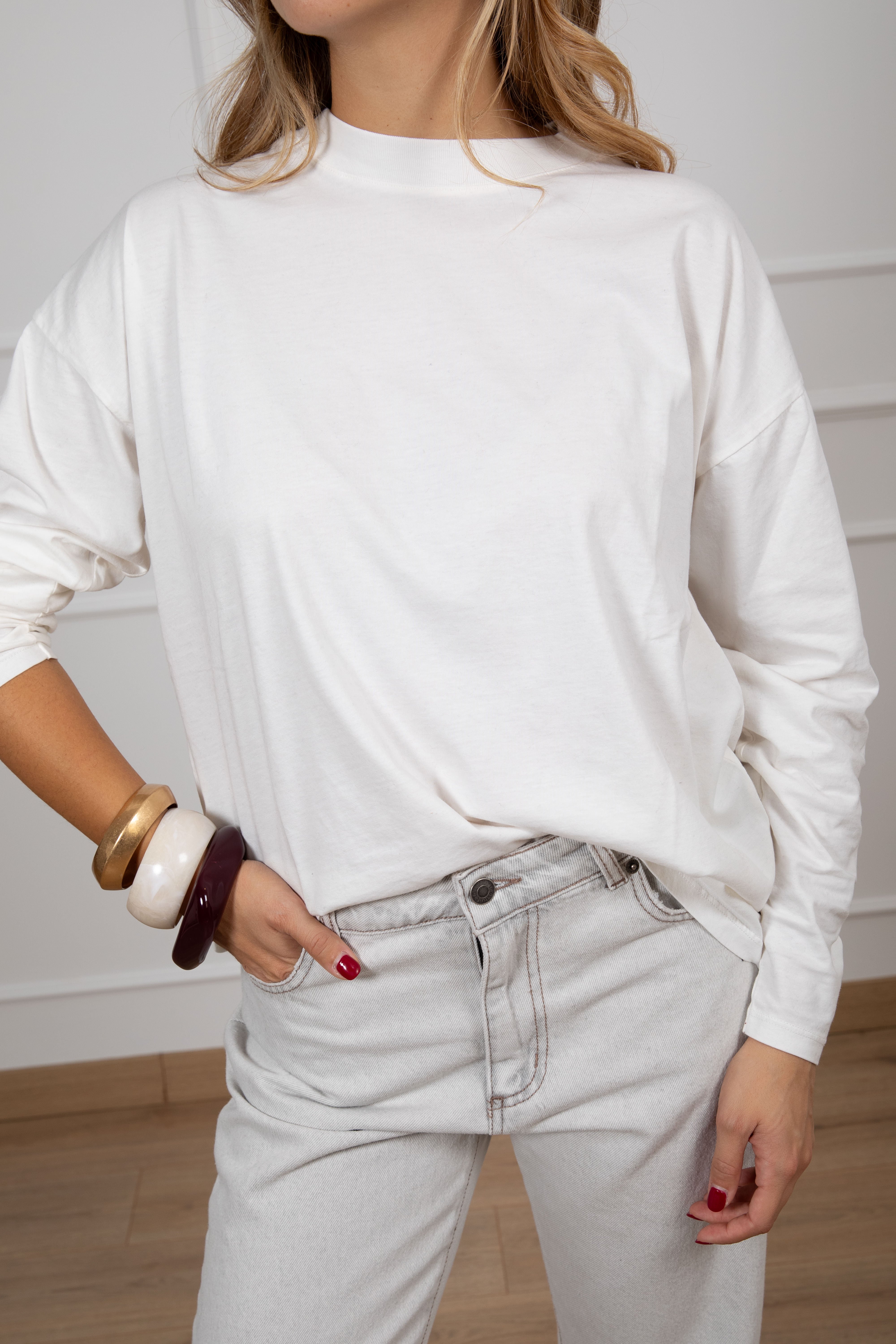 T-shirt basic manica lunga ViCOLO