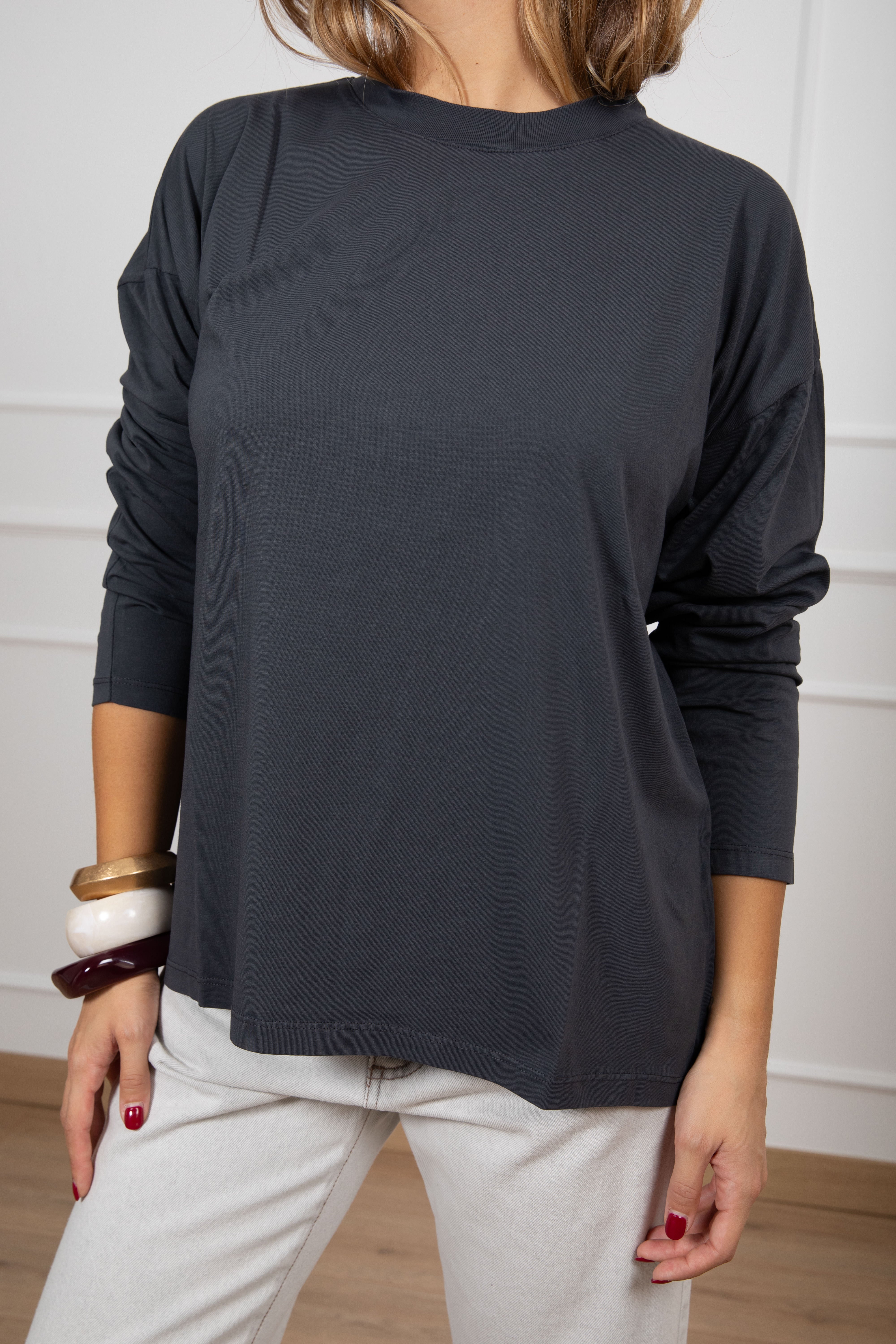 T-shirt basic manica lunga ViCOLO