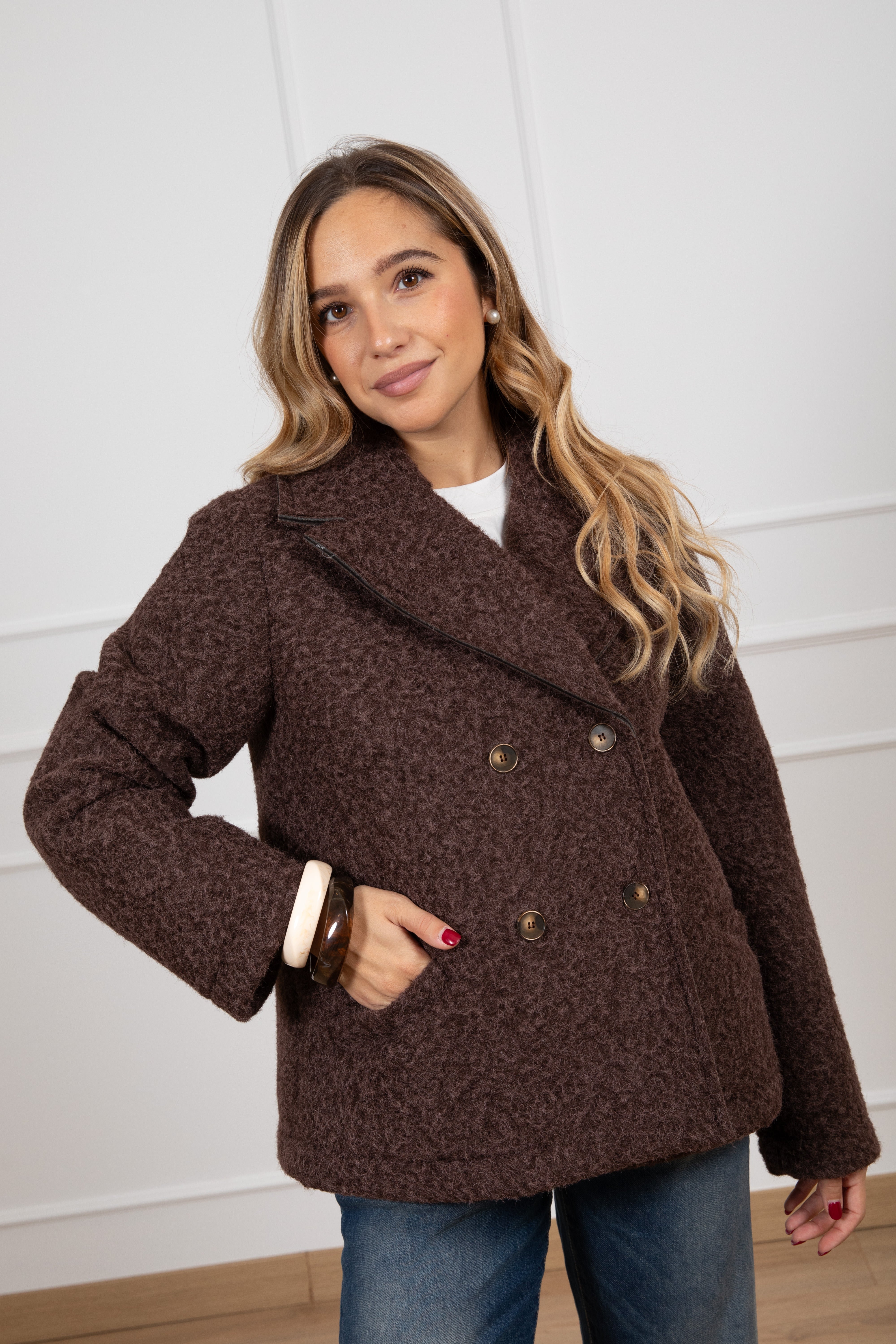 Cappotto in lana cotta Susy Mix