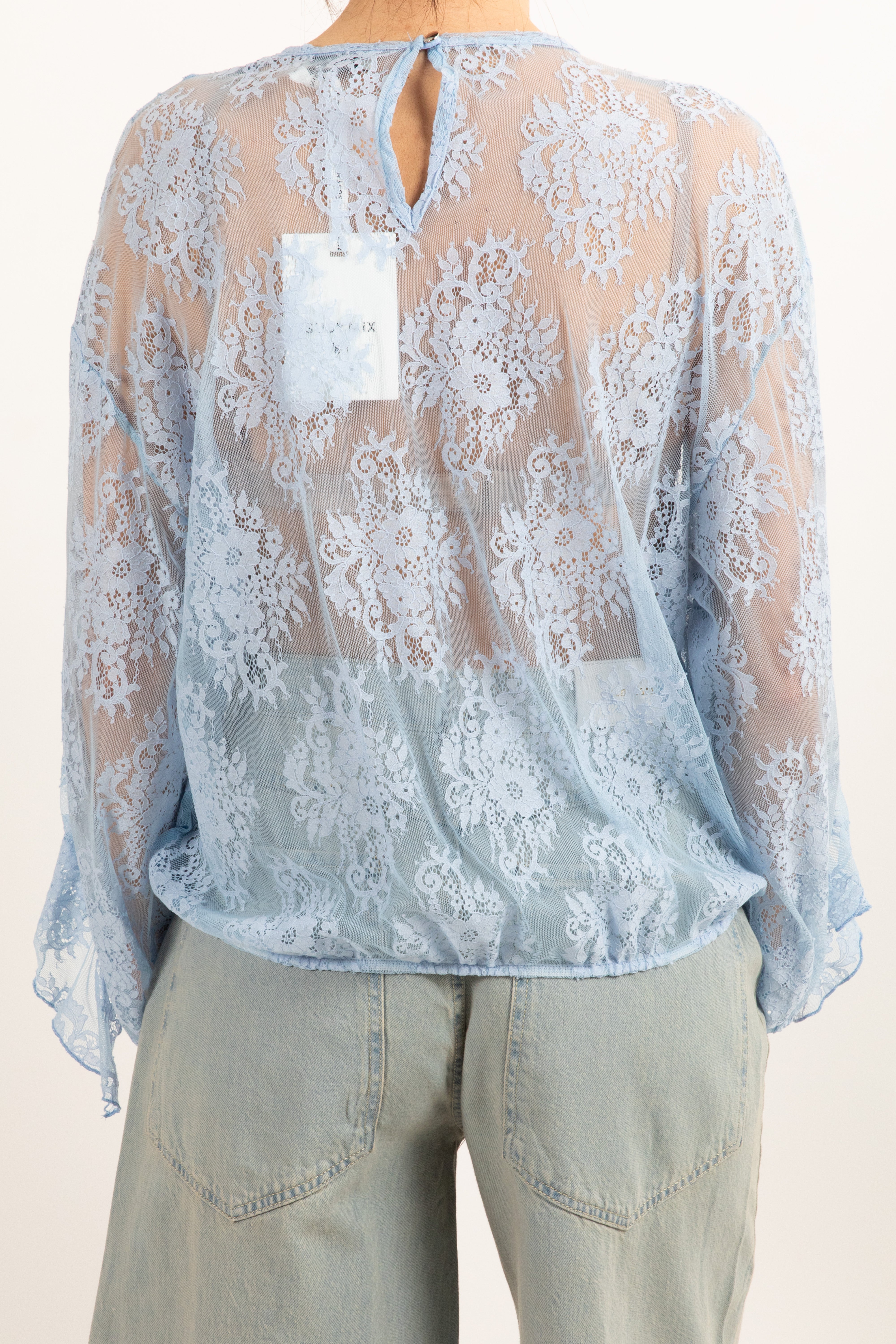 Blusa in pizzo con rouches Susy Mix