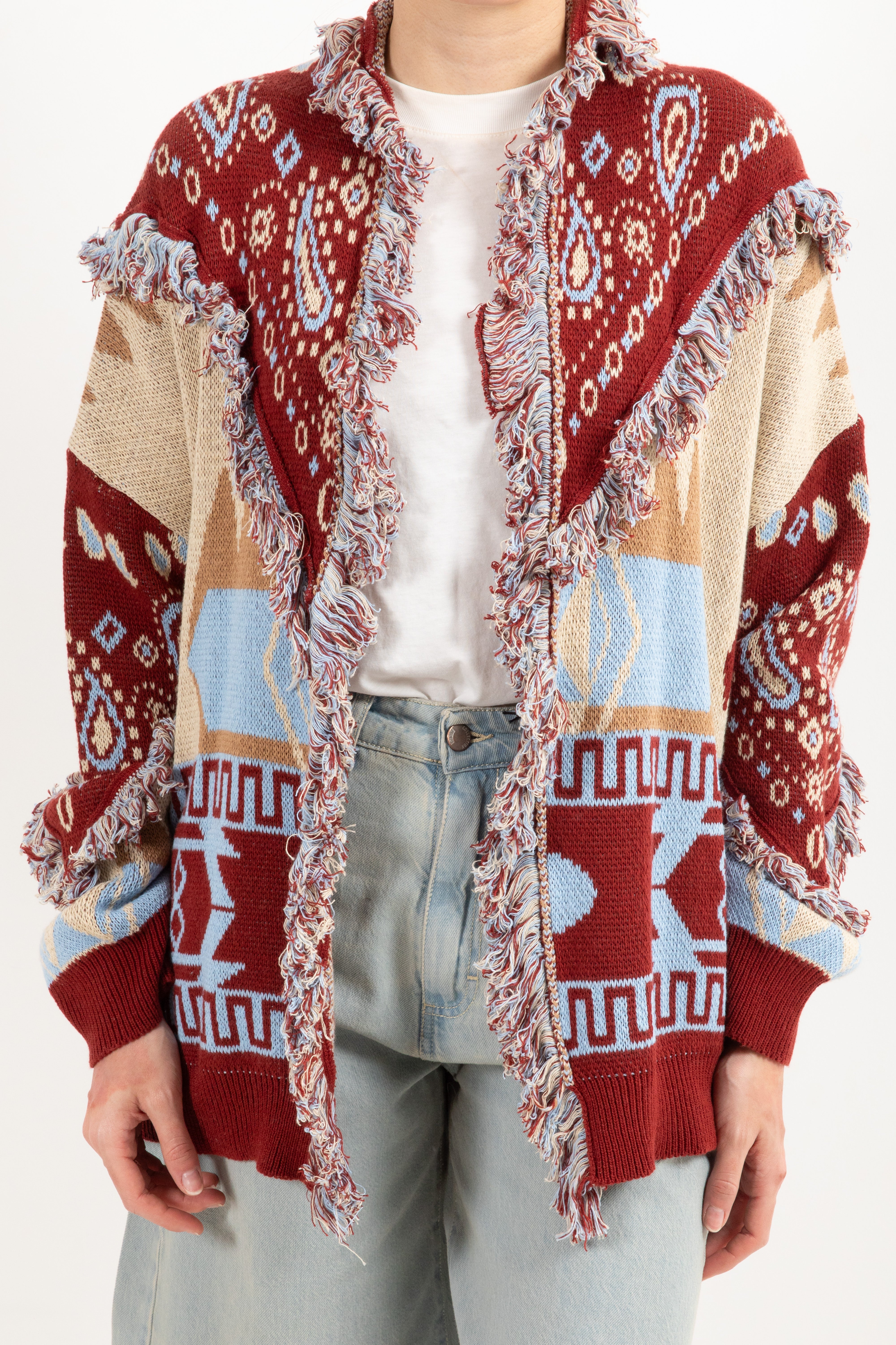 Cardigan fantasia geo-bandana Tensione IN