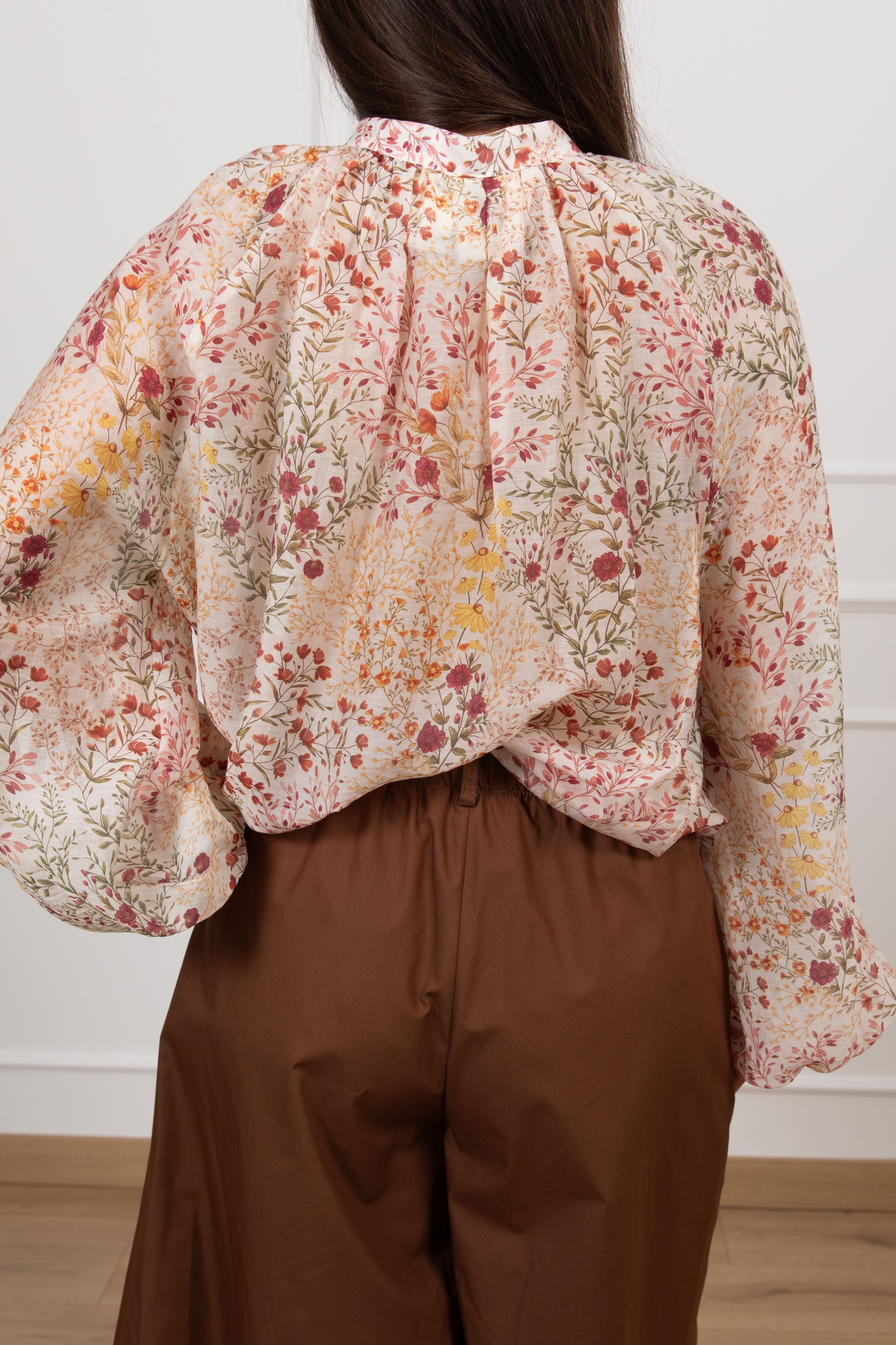 Camicia in lyocell fantasia micro fiorellino Tensione IN
