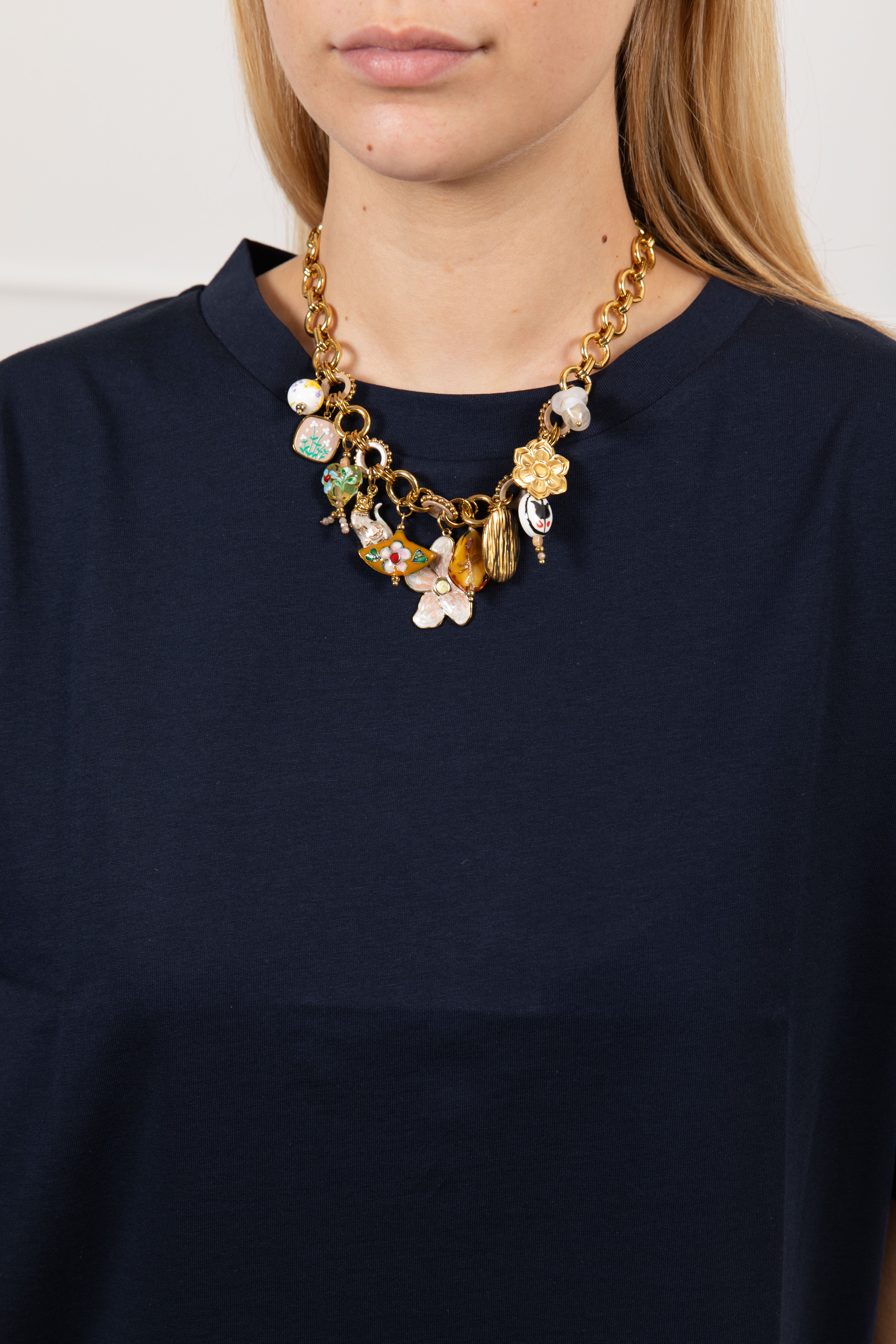 Collana a catena con charms Susy Mix