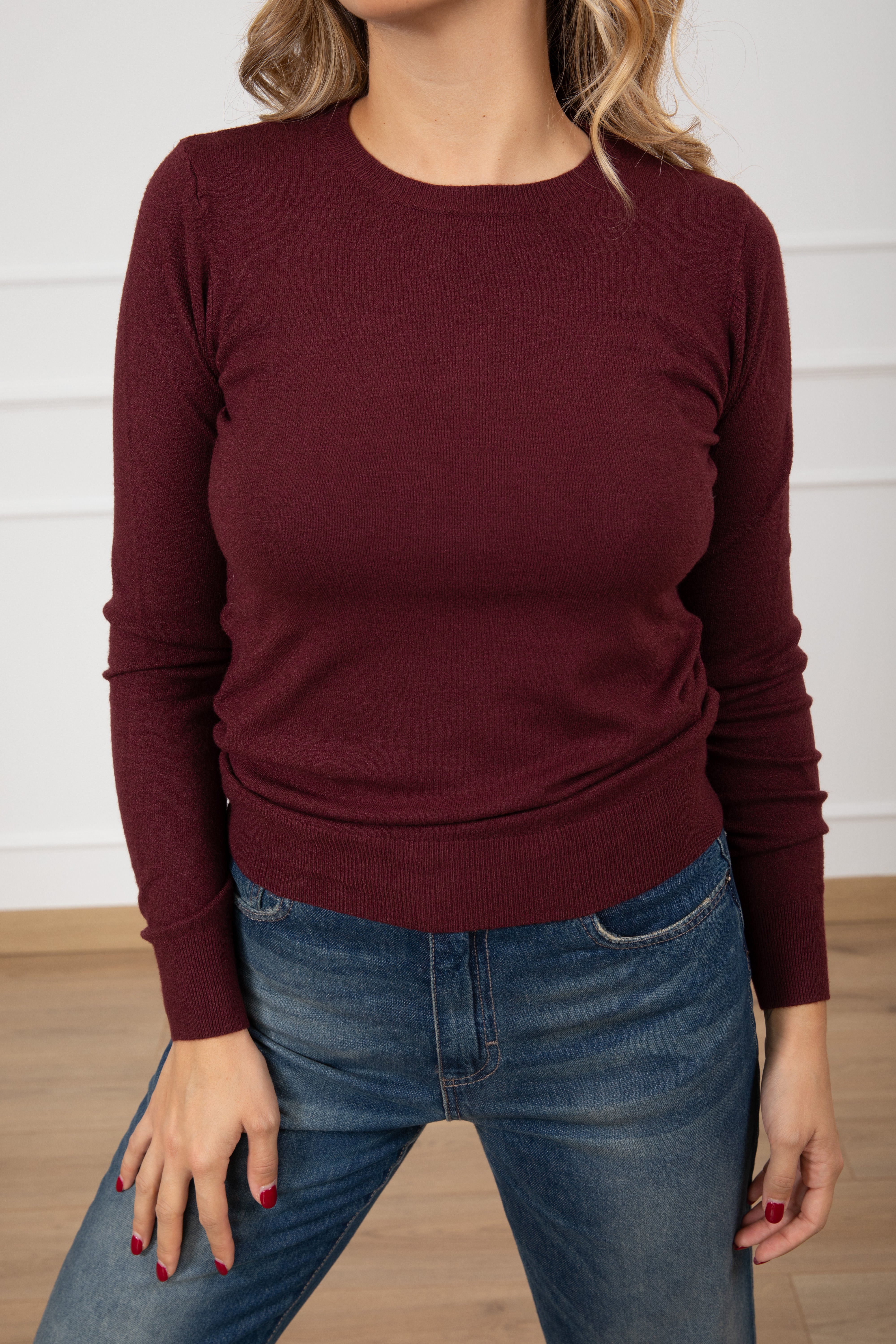 Maglia girocollo in viscosa ViCOLO