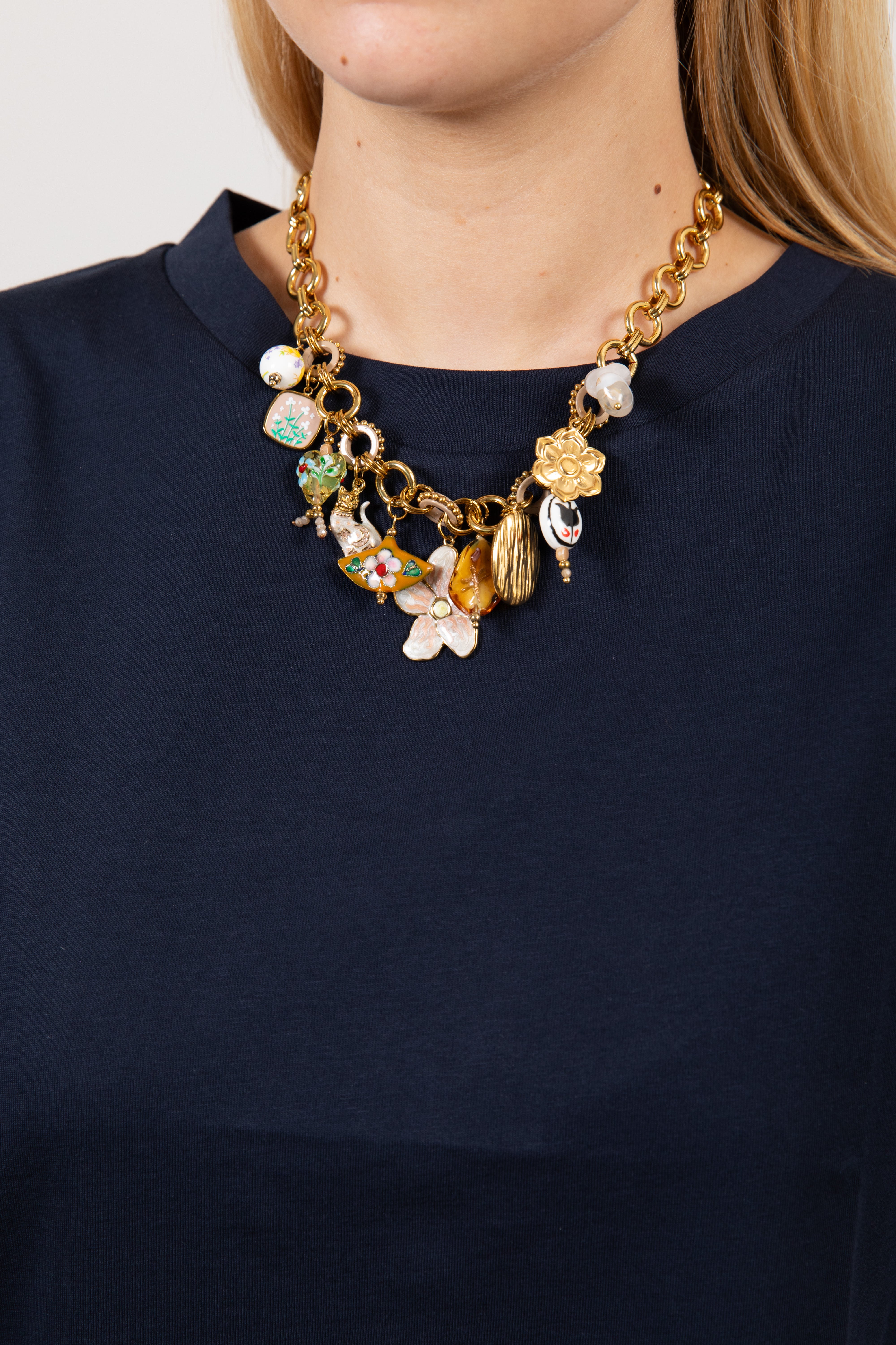 Collana a catena con charms Susy Mix