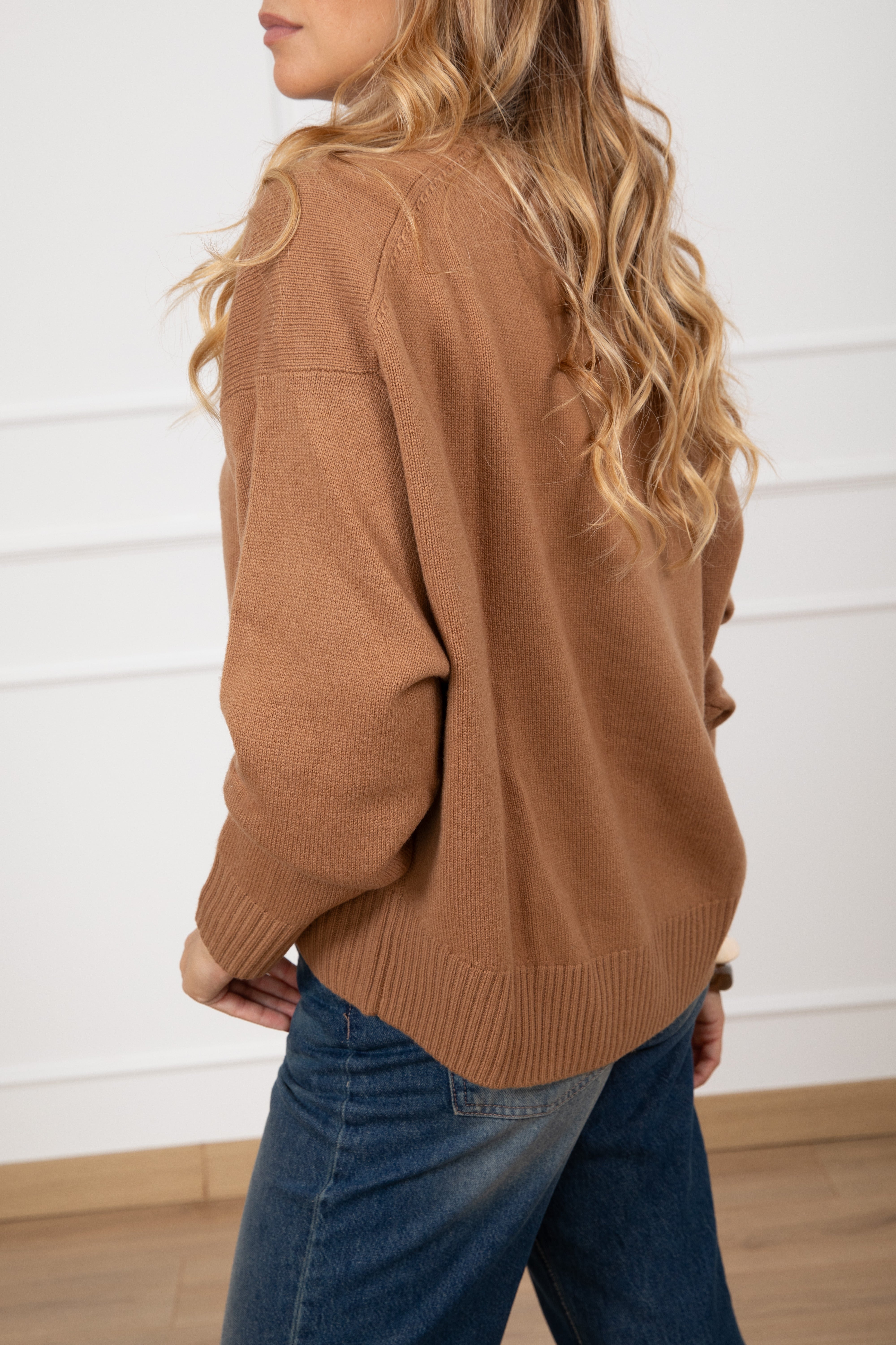 Pull girocollo a scatoletta 100% lana Susy Mix