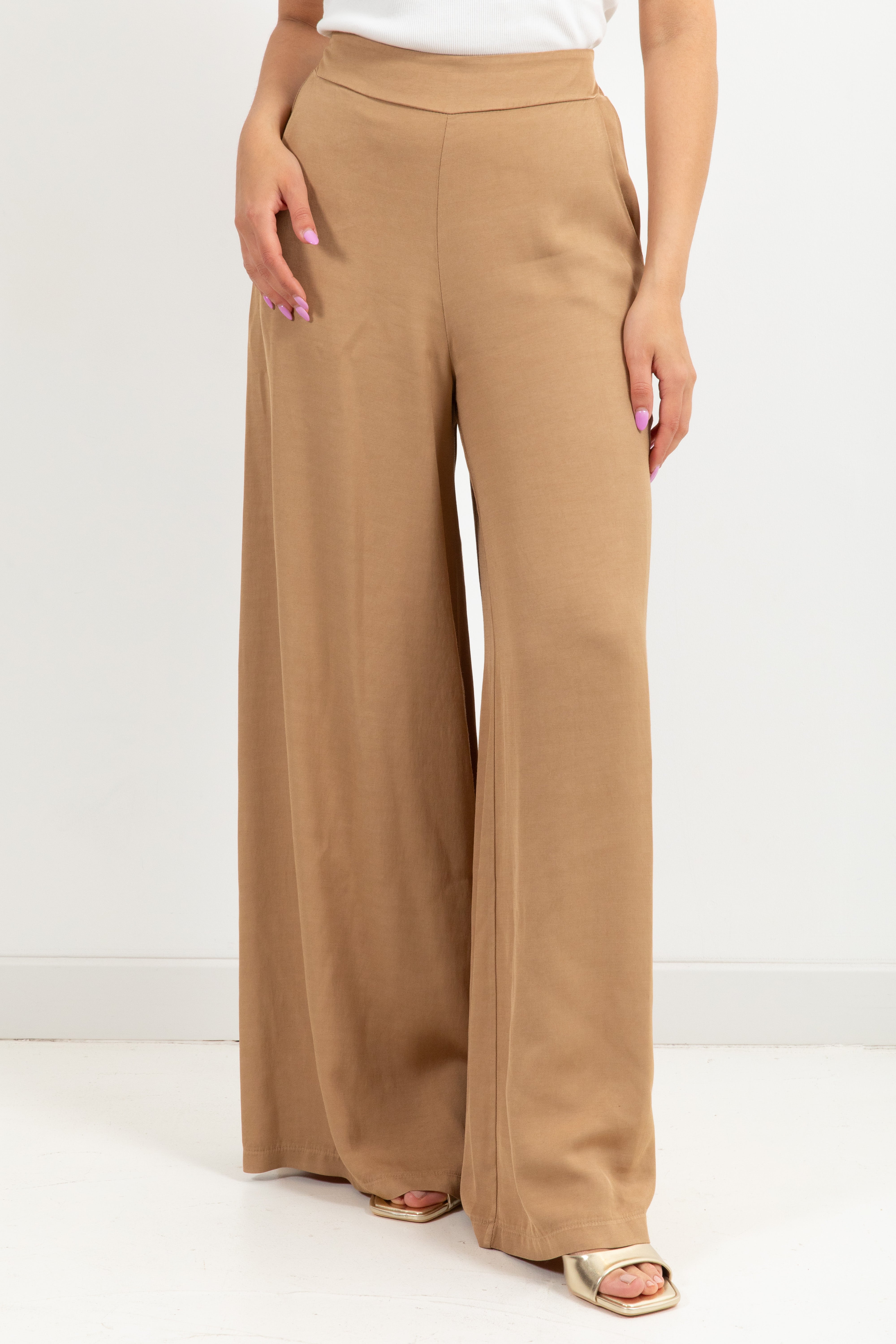 Pantalone in viscosa con elastico sul retro Dixie