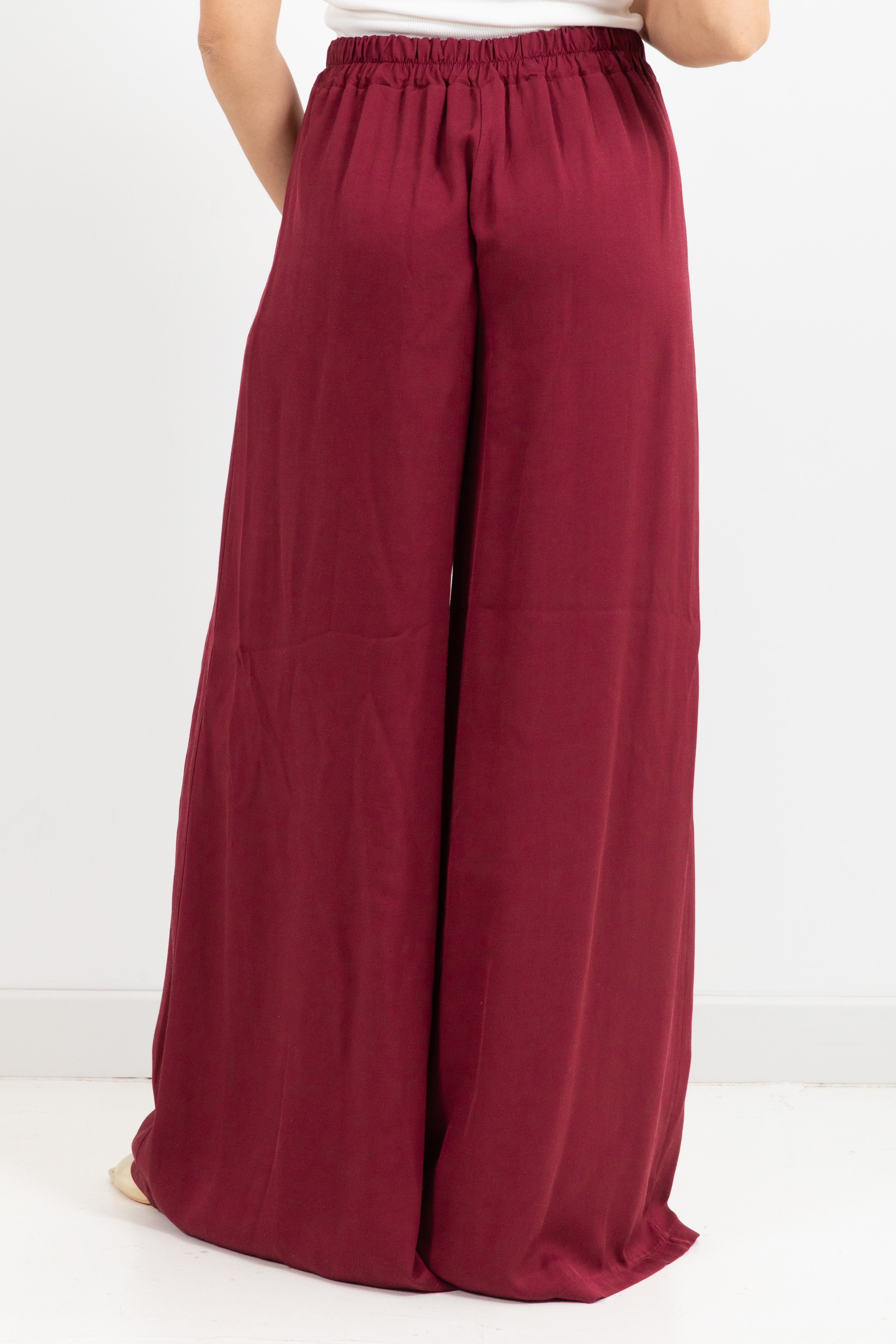 Pantalone in viscosa con elastico sul retro Dixie