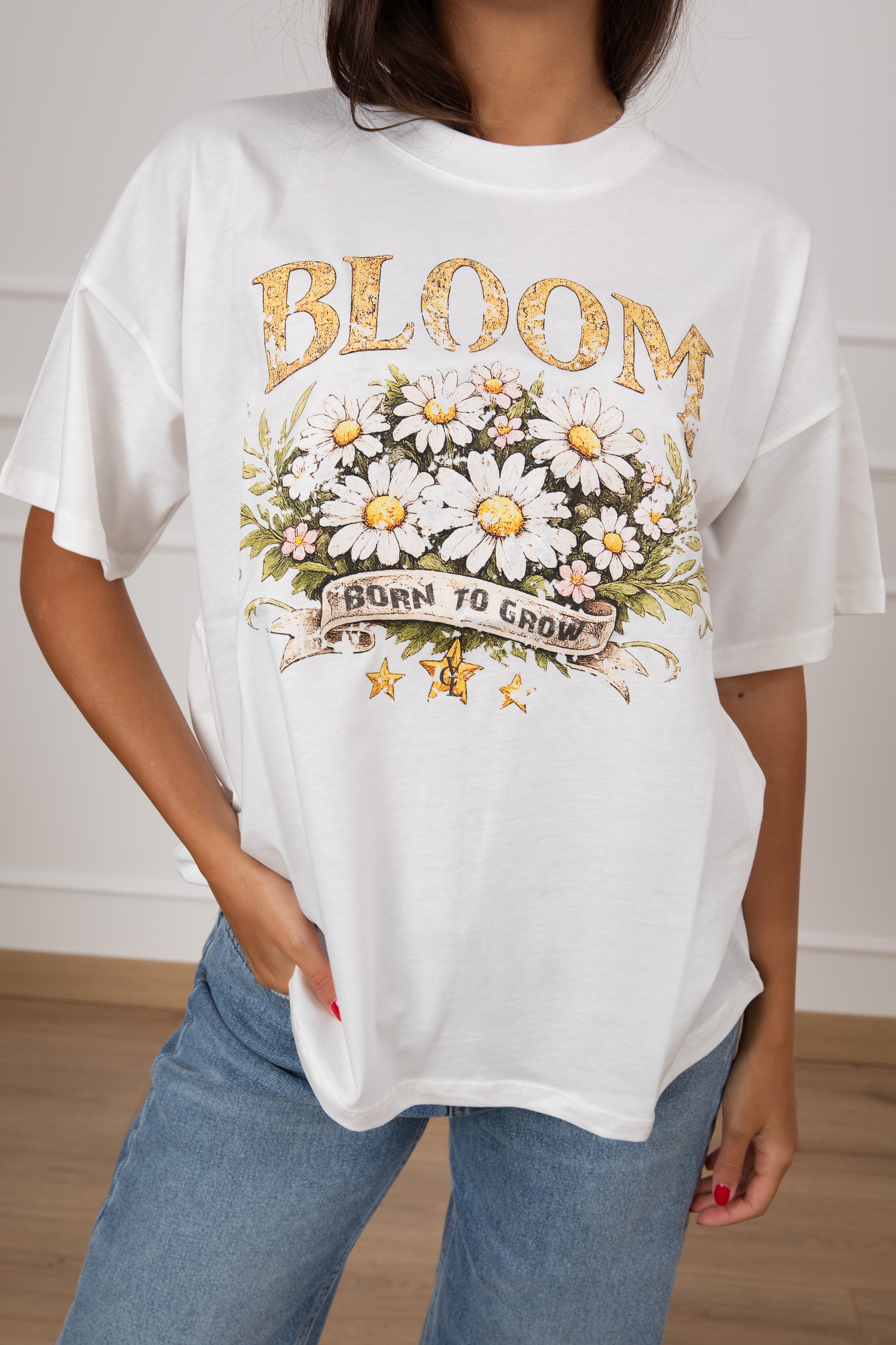 T-shirt over-size "Bloom" ViCOLO