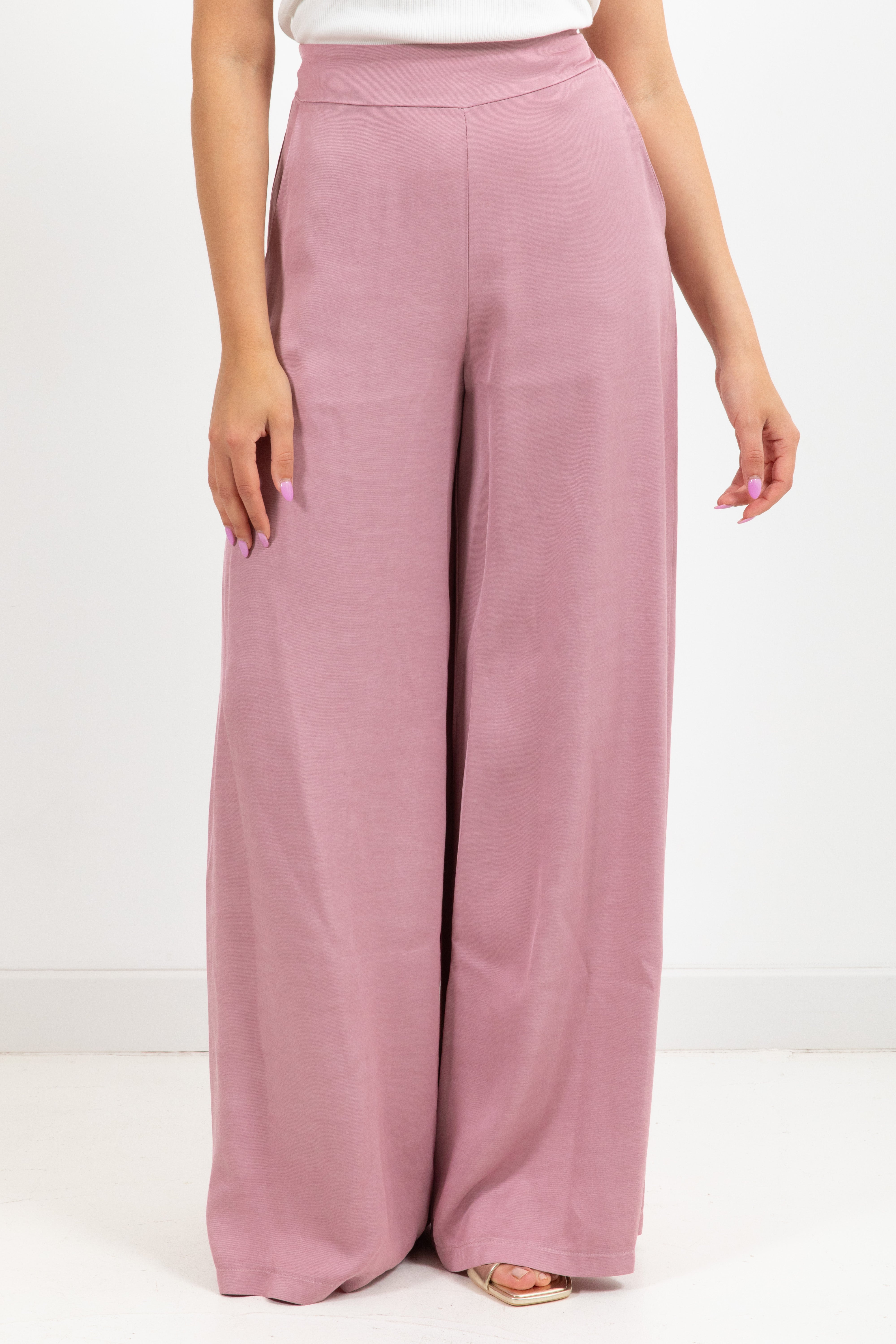 Pantalone in viscosa con elastico sul retro Dixie