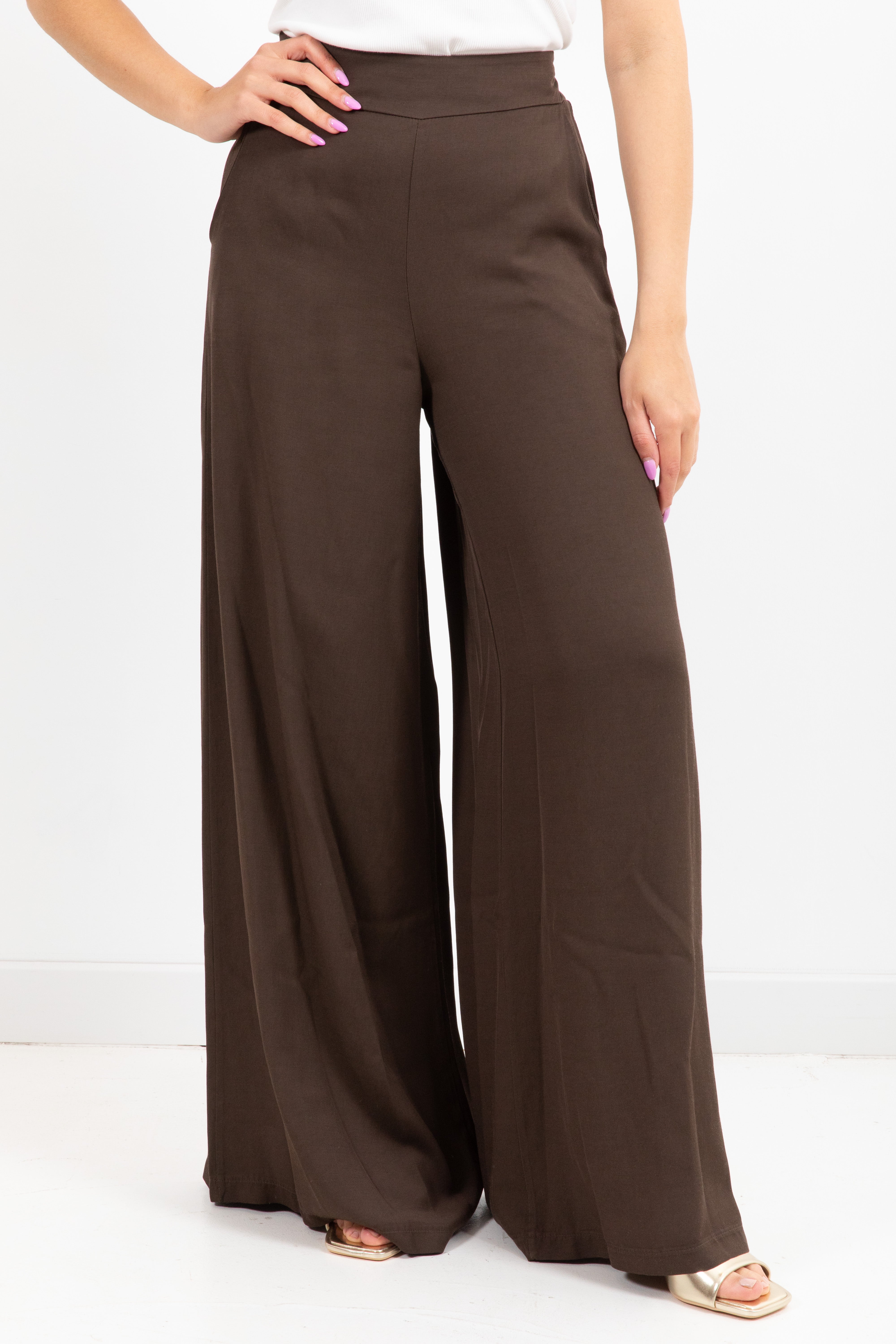 Pantalone in viscosa con elastico sul retro Dixie