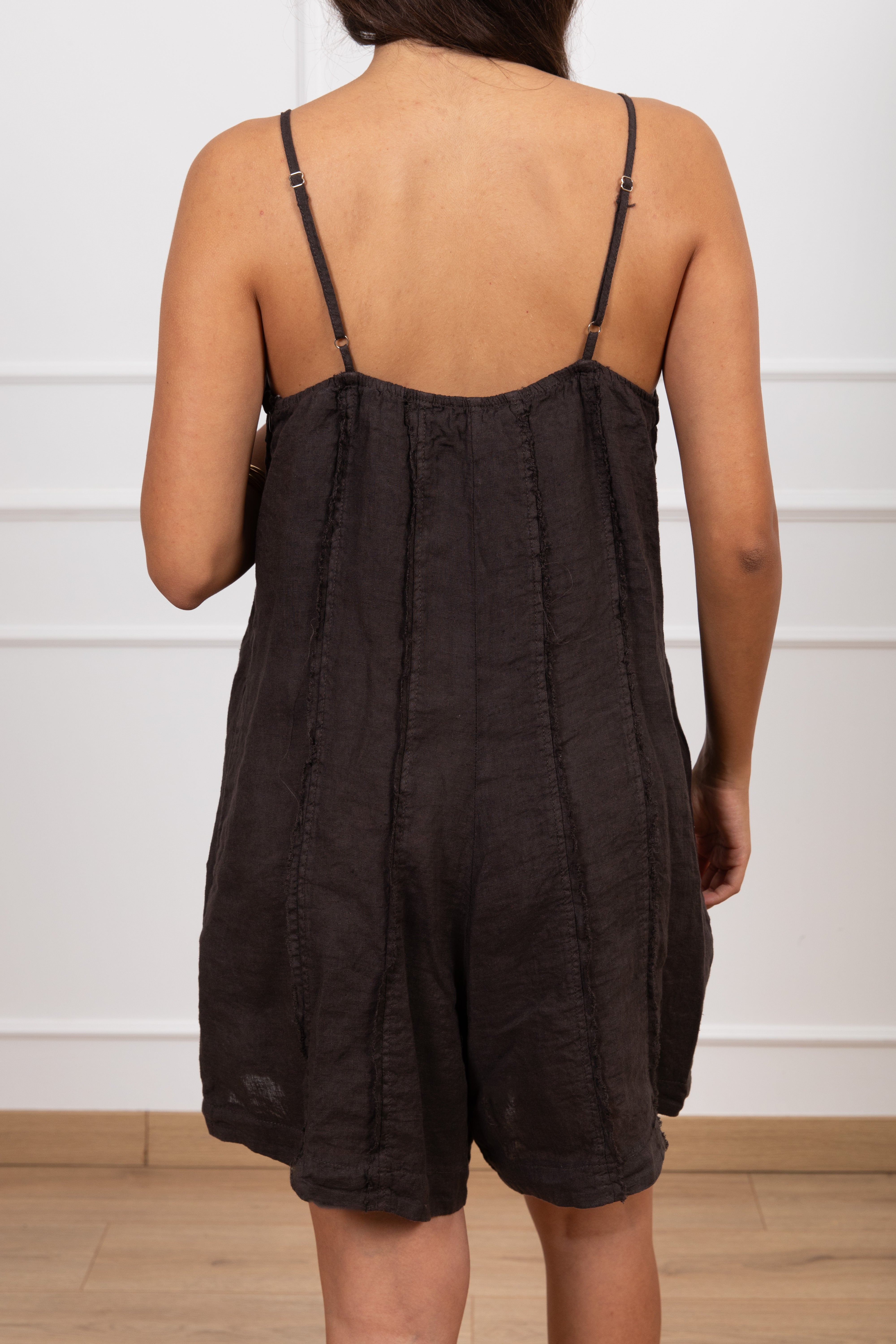 Jumpsuit corta in lino Motel