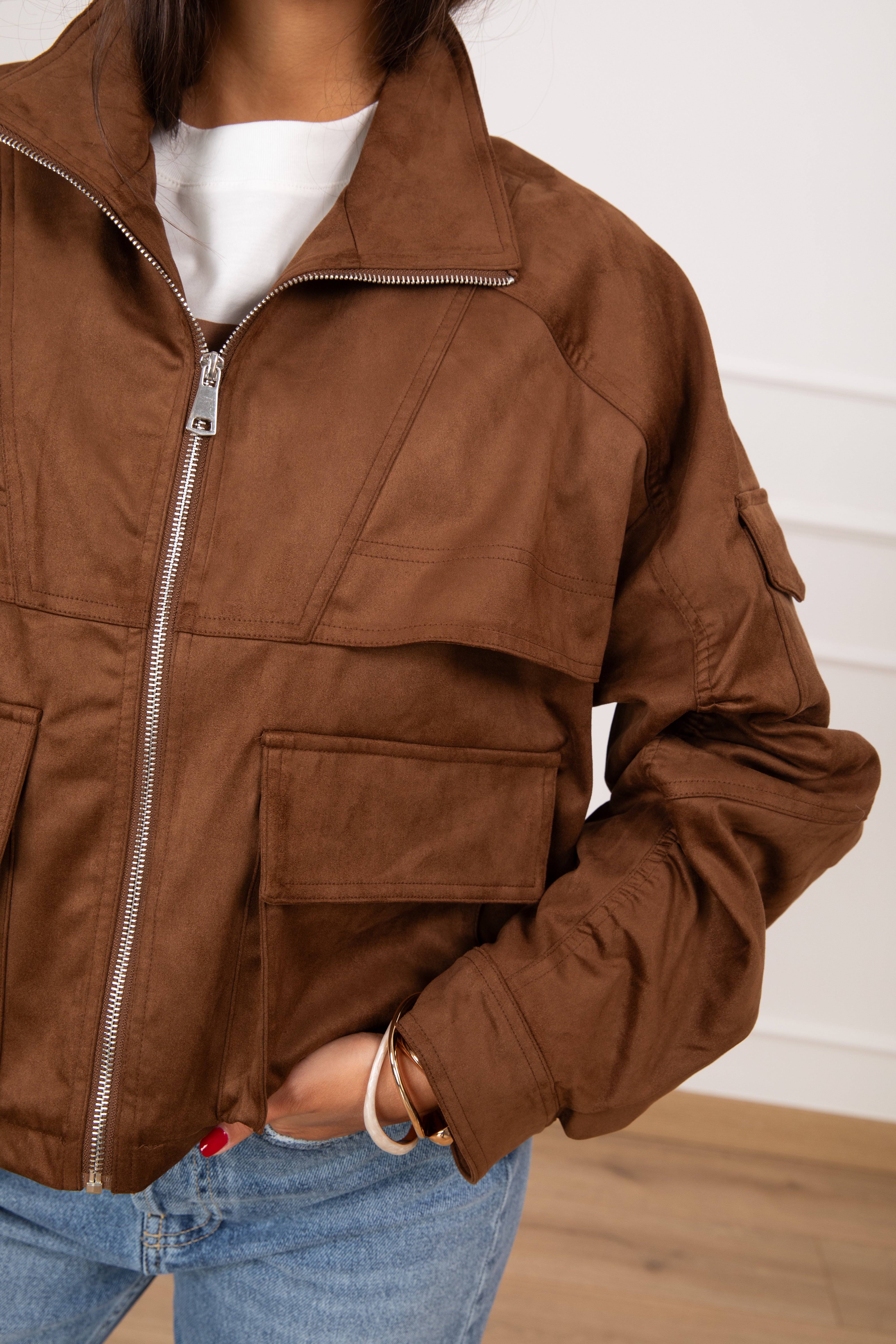 Giaccone in eco-camoscio ViCOLO