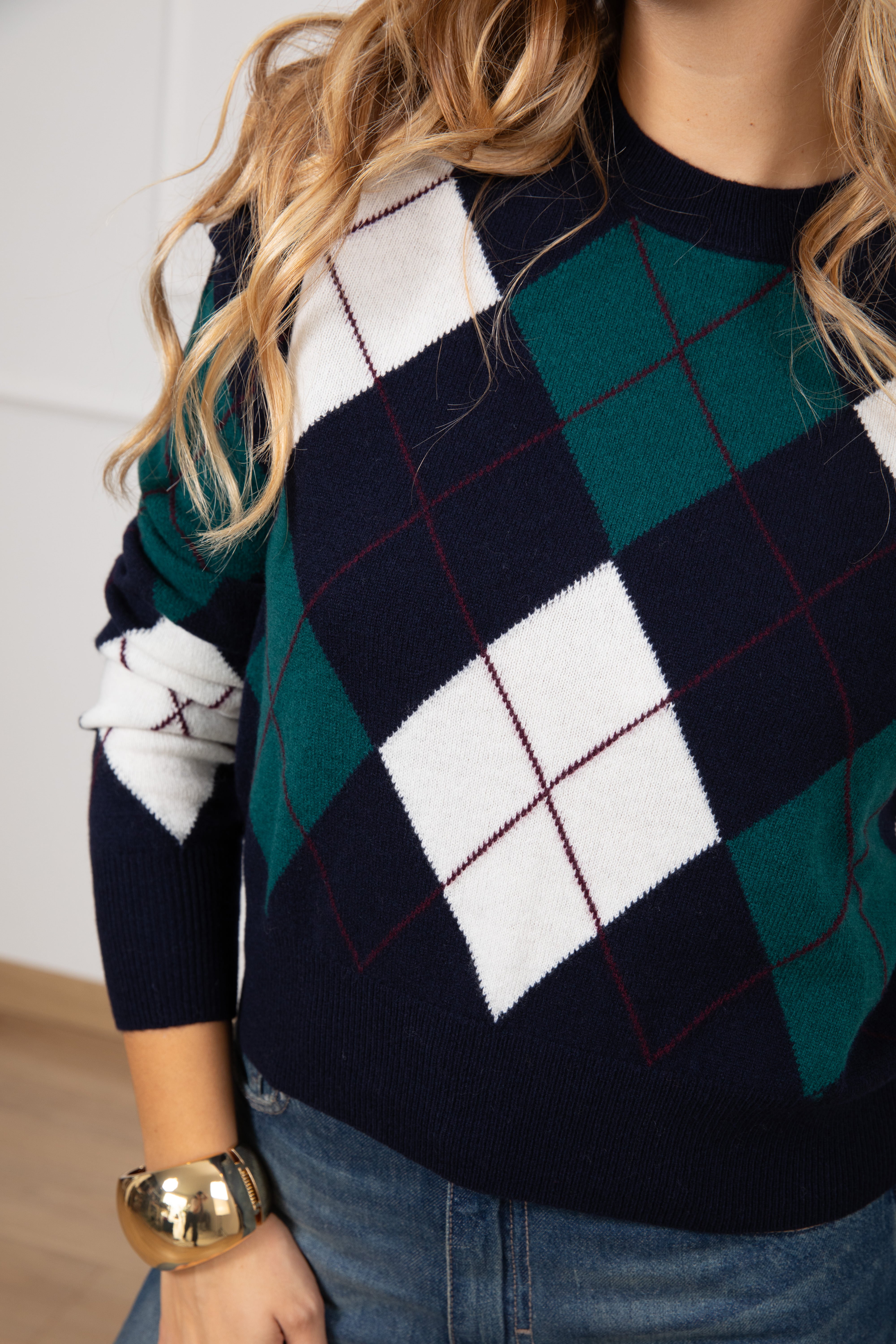 Pull rombi 100% lana Tensione IN