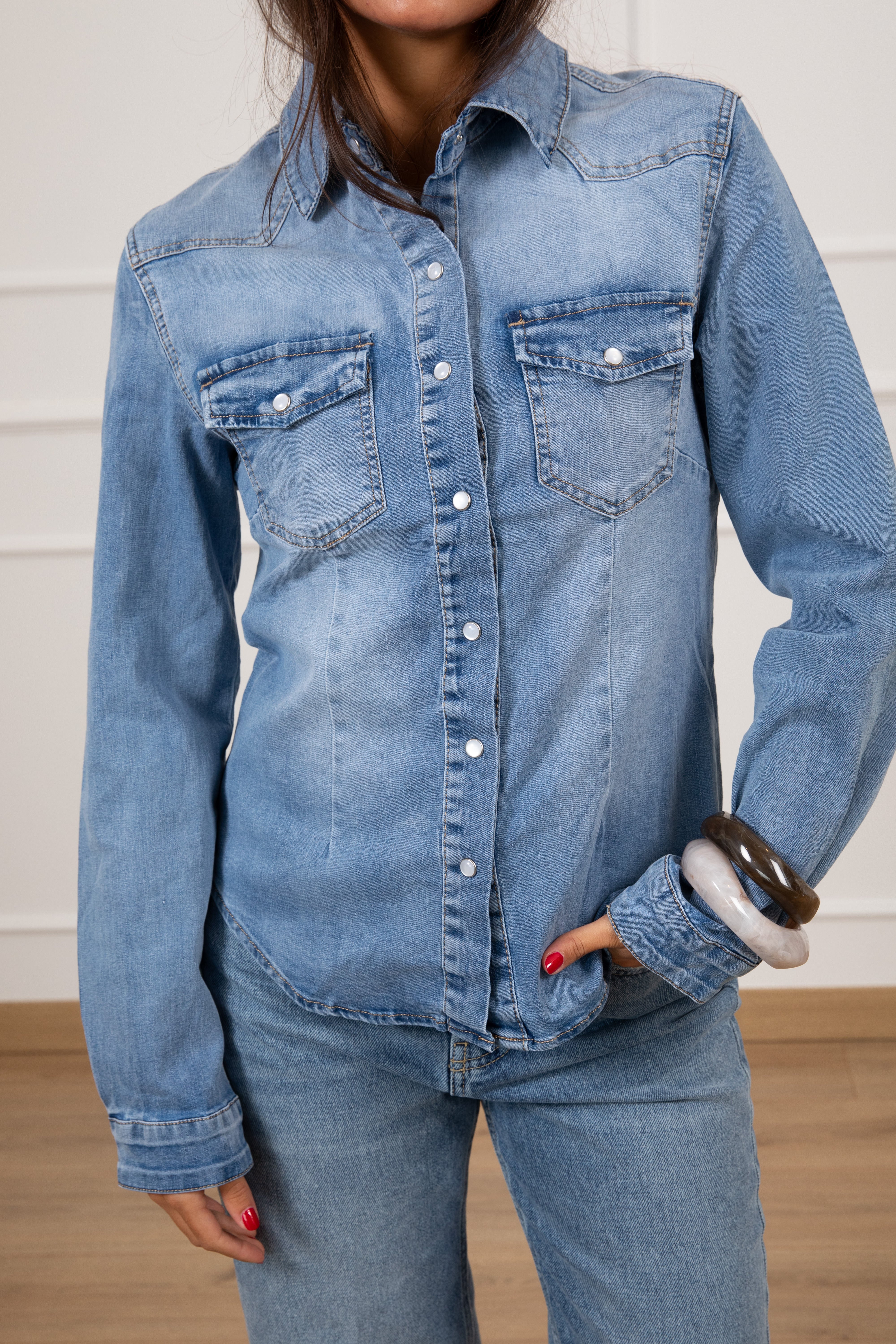Camicia jeans slim-fit Susy Mix