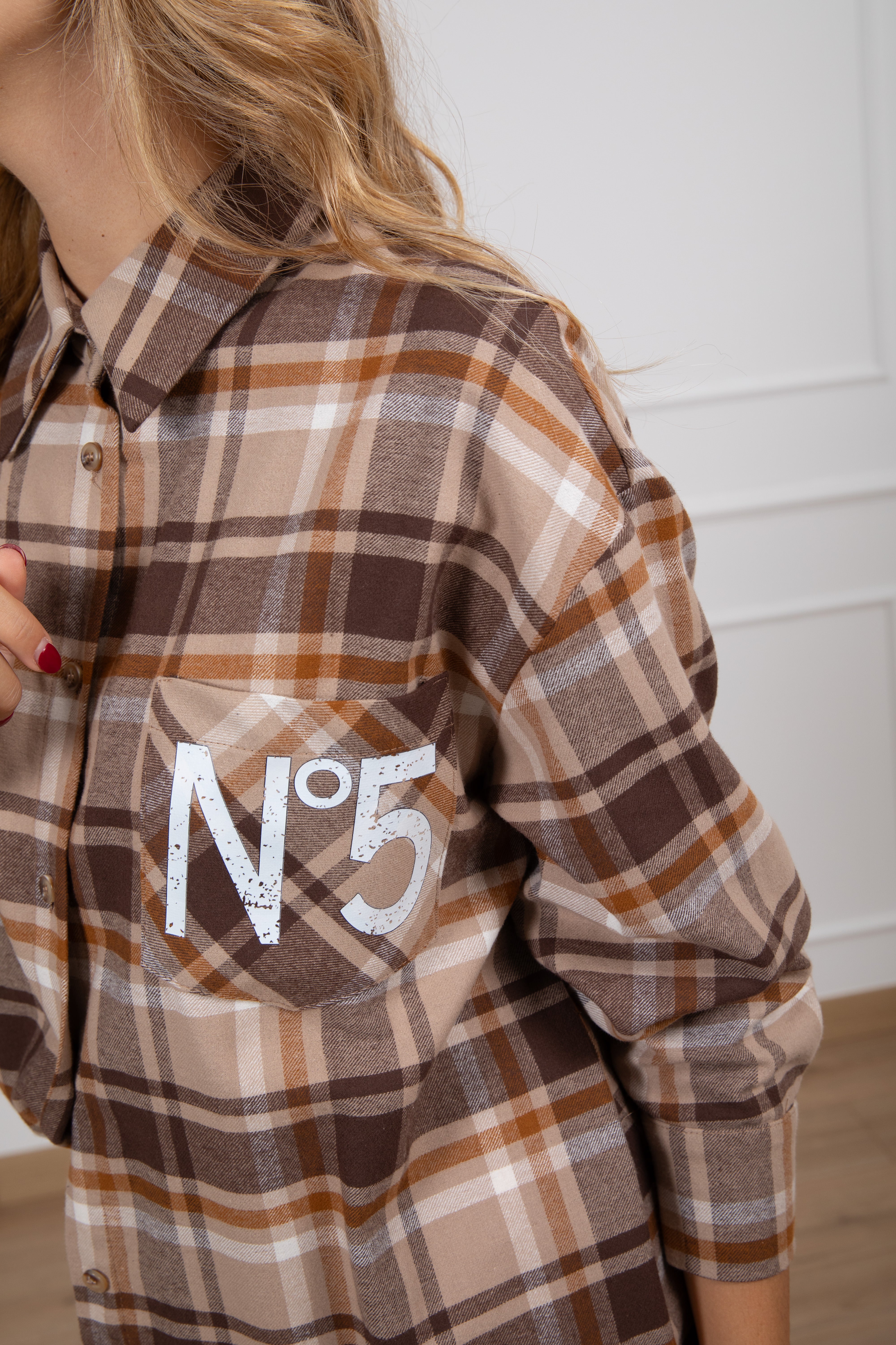 Camicia check in flanella "N 5" Tensione IN