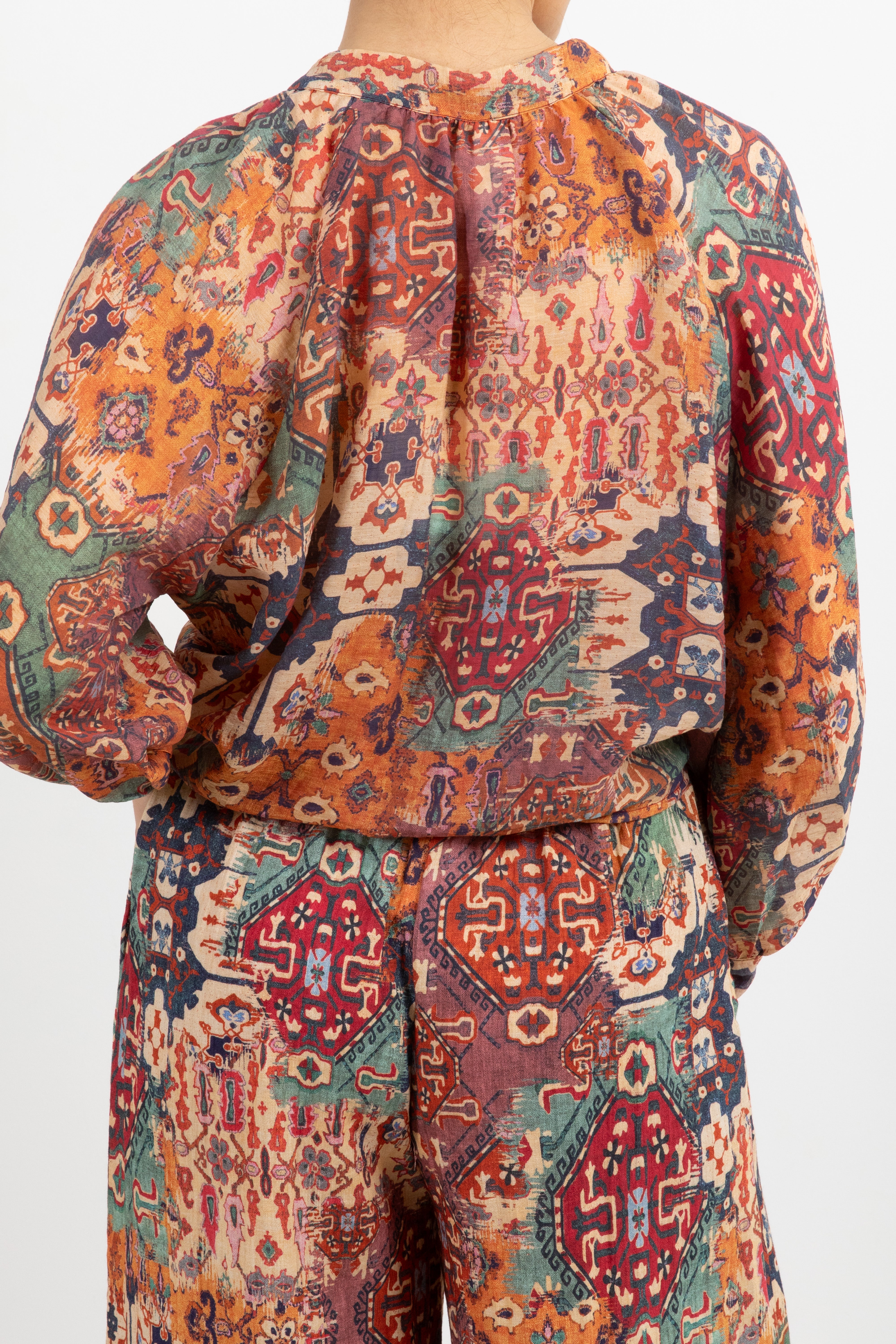 Camicia con nappine fantasia persiana Tensione IN
