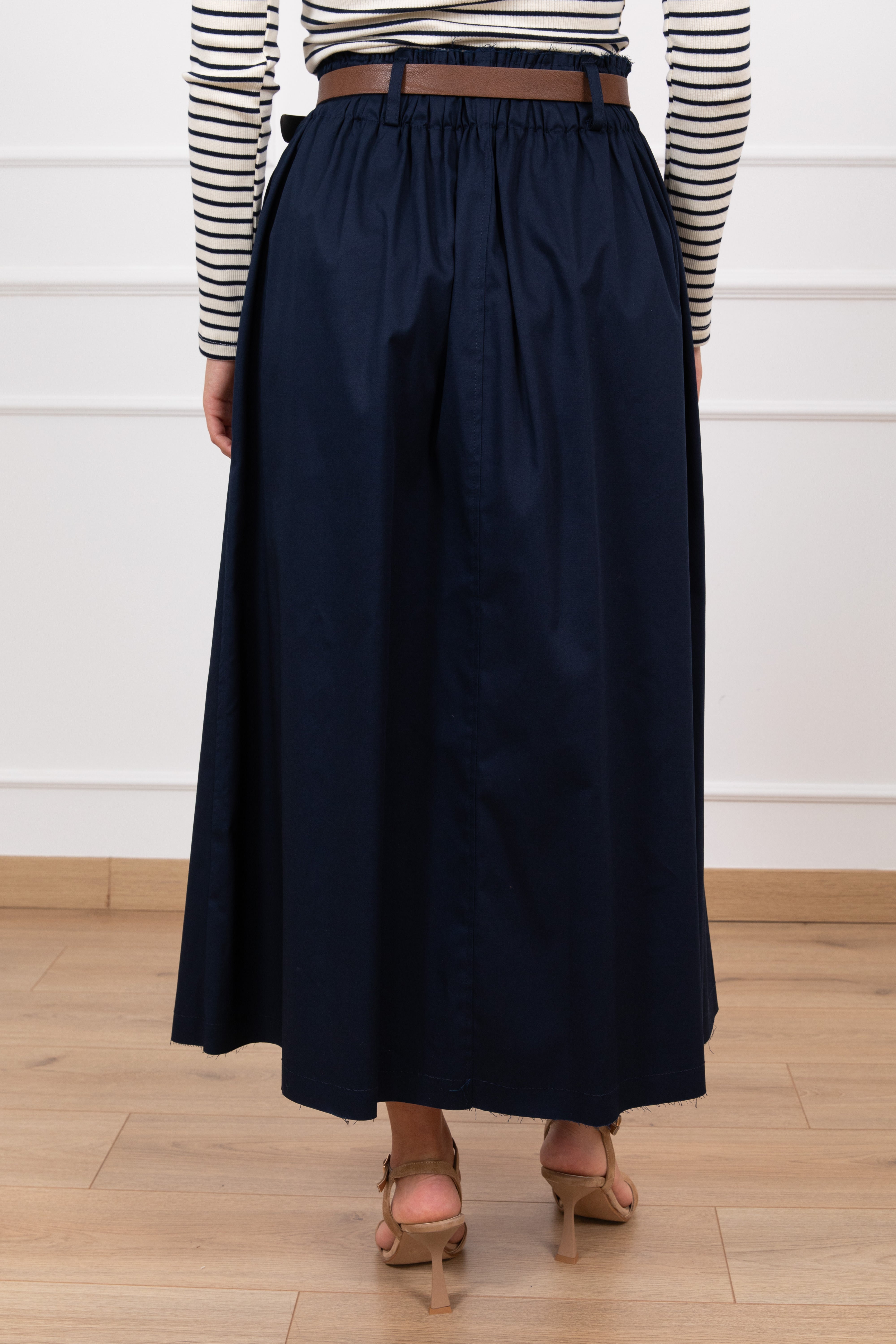 Gonna in cotone con pinces ViCOLO