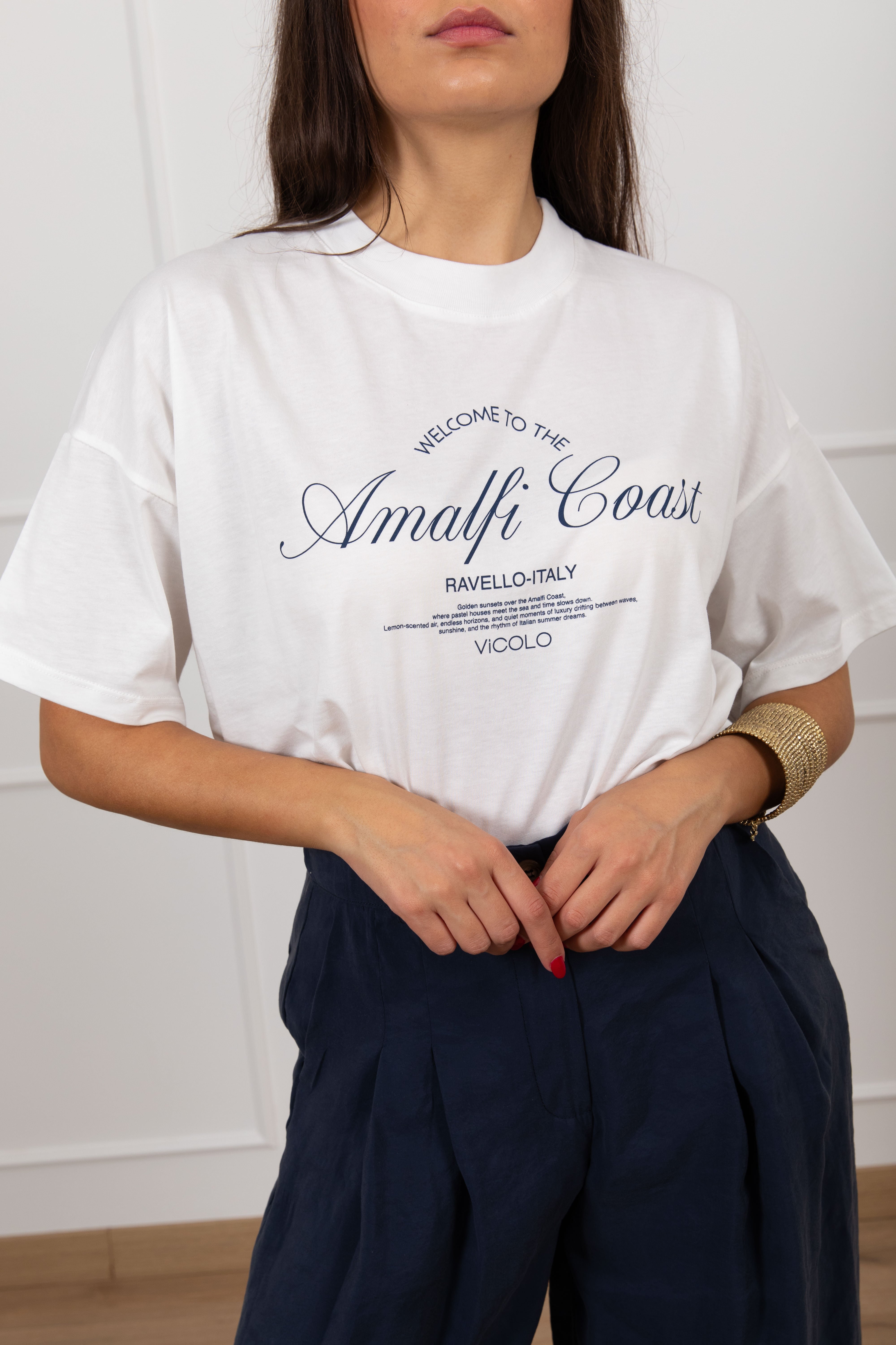 T-shirt over-size "Amalfi Coast" ViCOLO