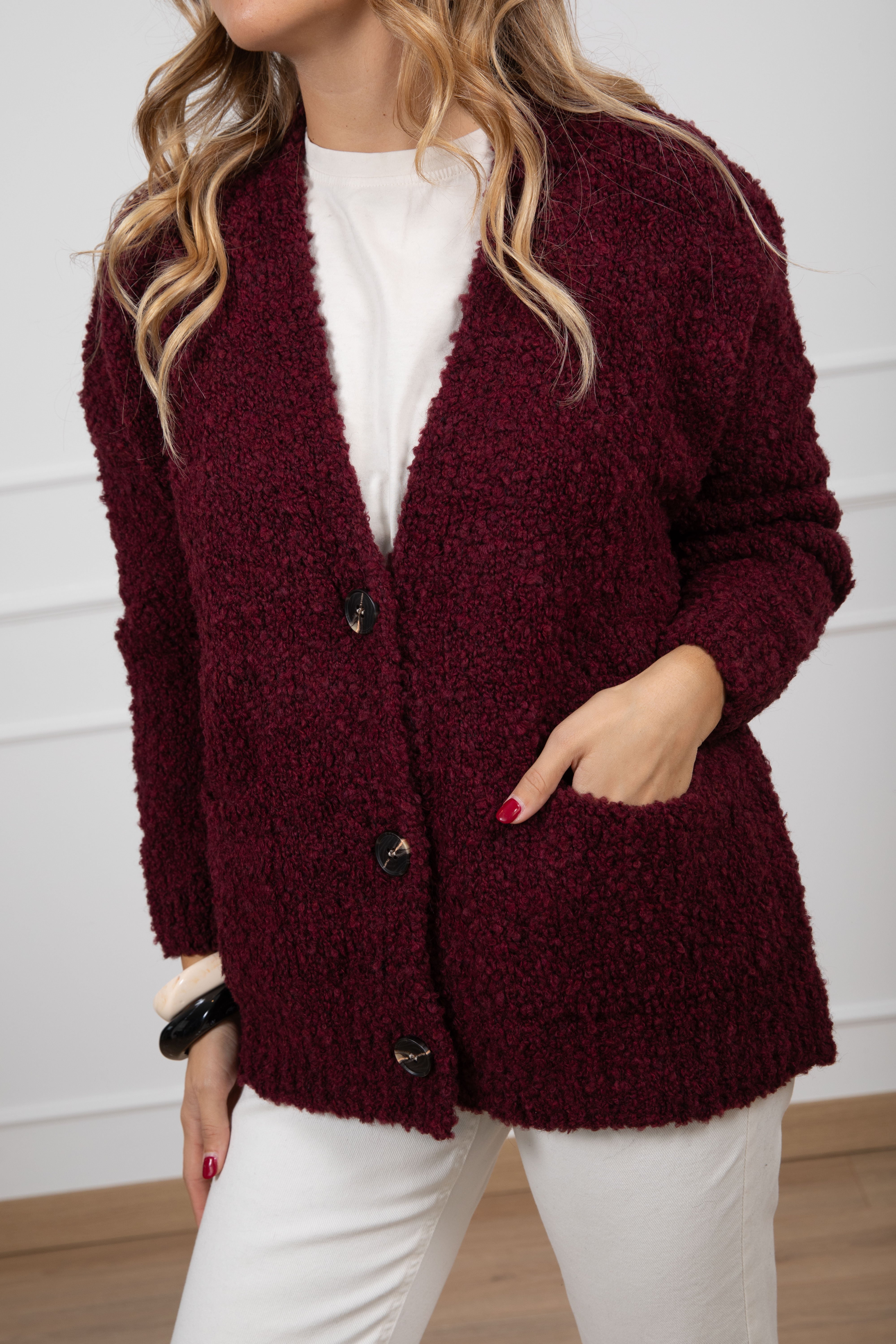 Cardigan bouclé Susy Mix