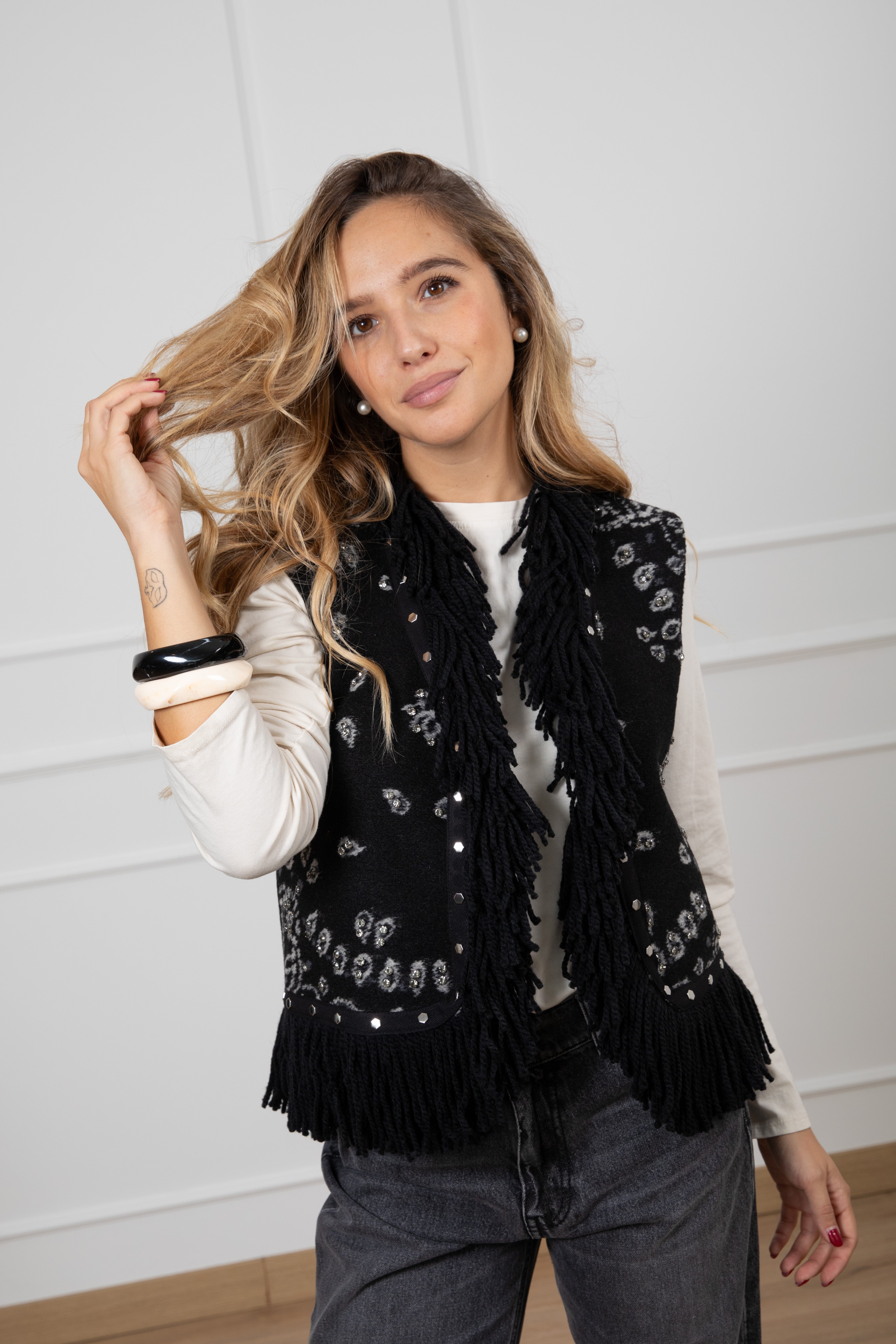 Gilet bandana in lana Tensione IN