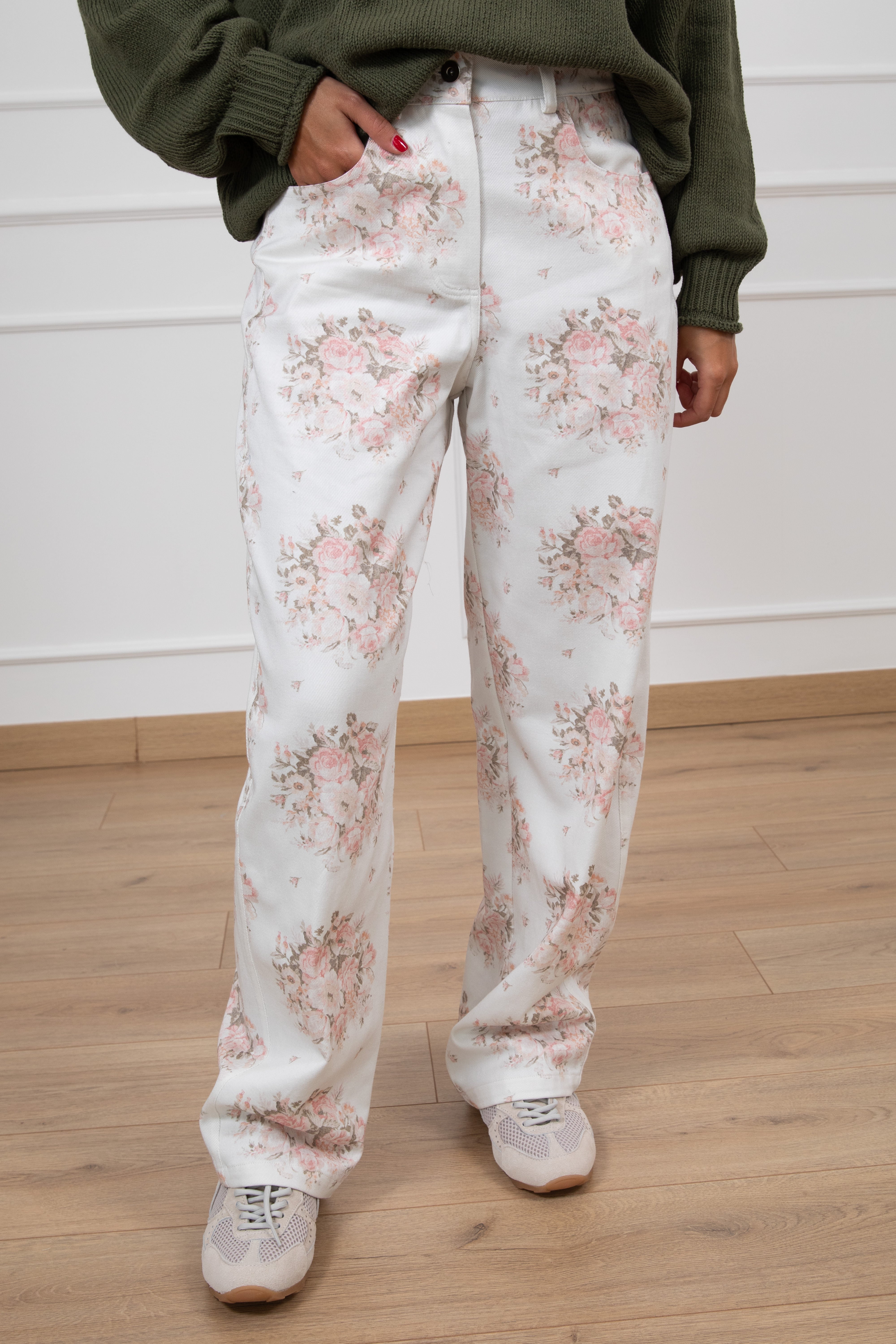 Jeans fantasia flowers ViCOLO