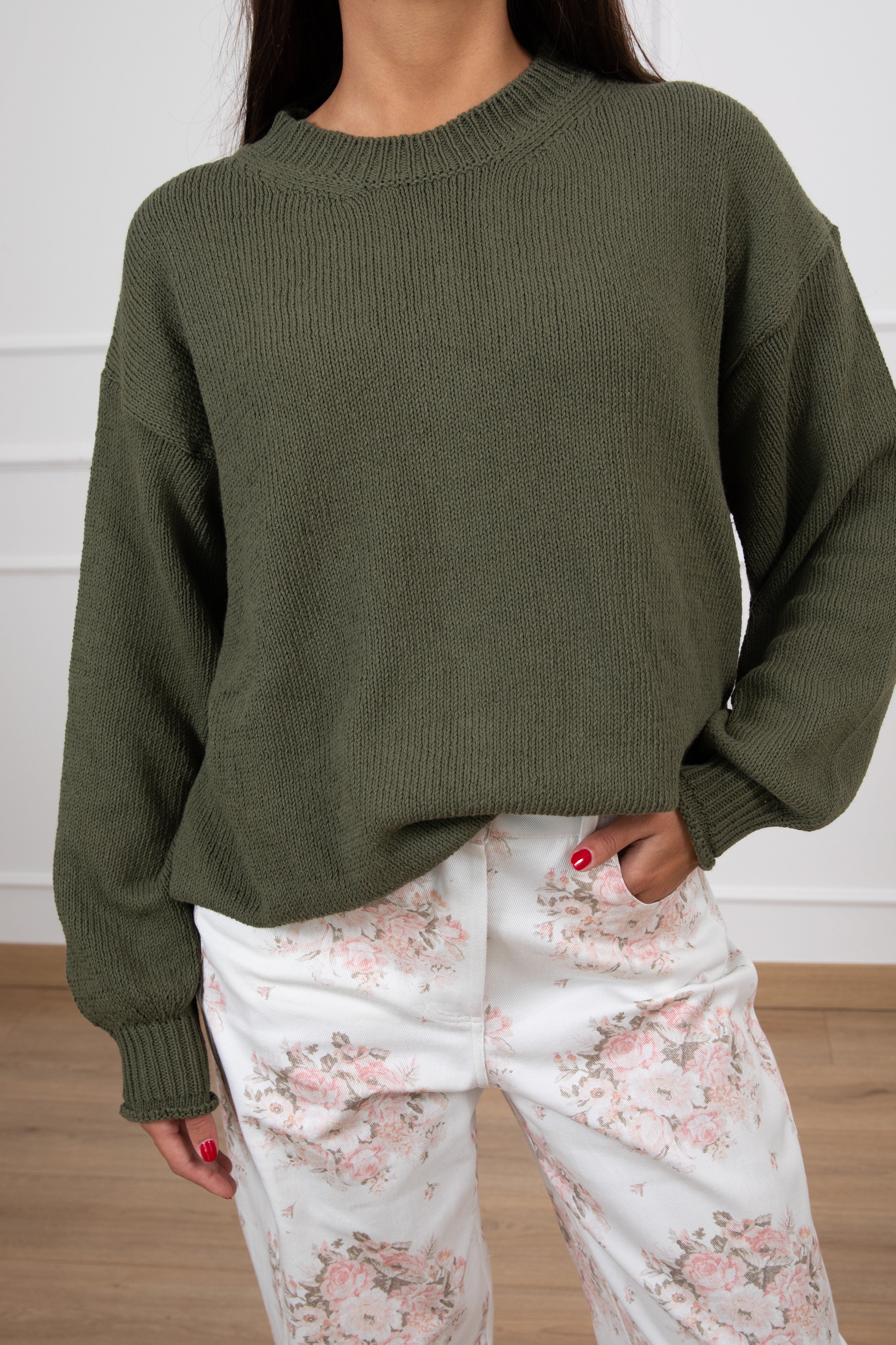 Maglia girocollo in cotone ViCOLO