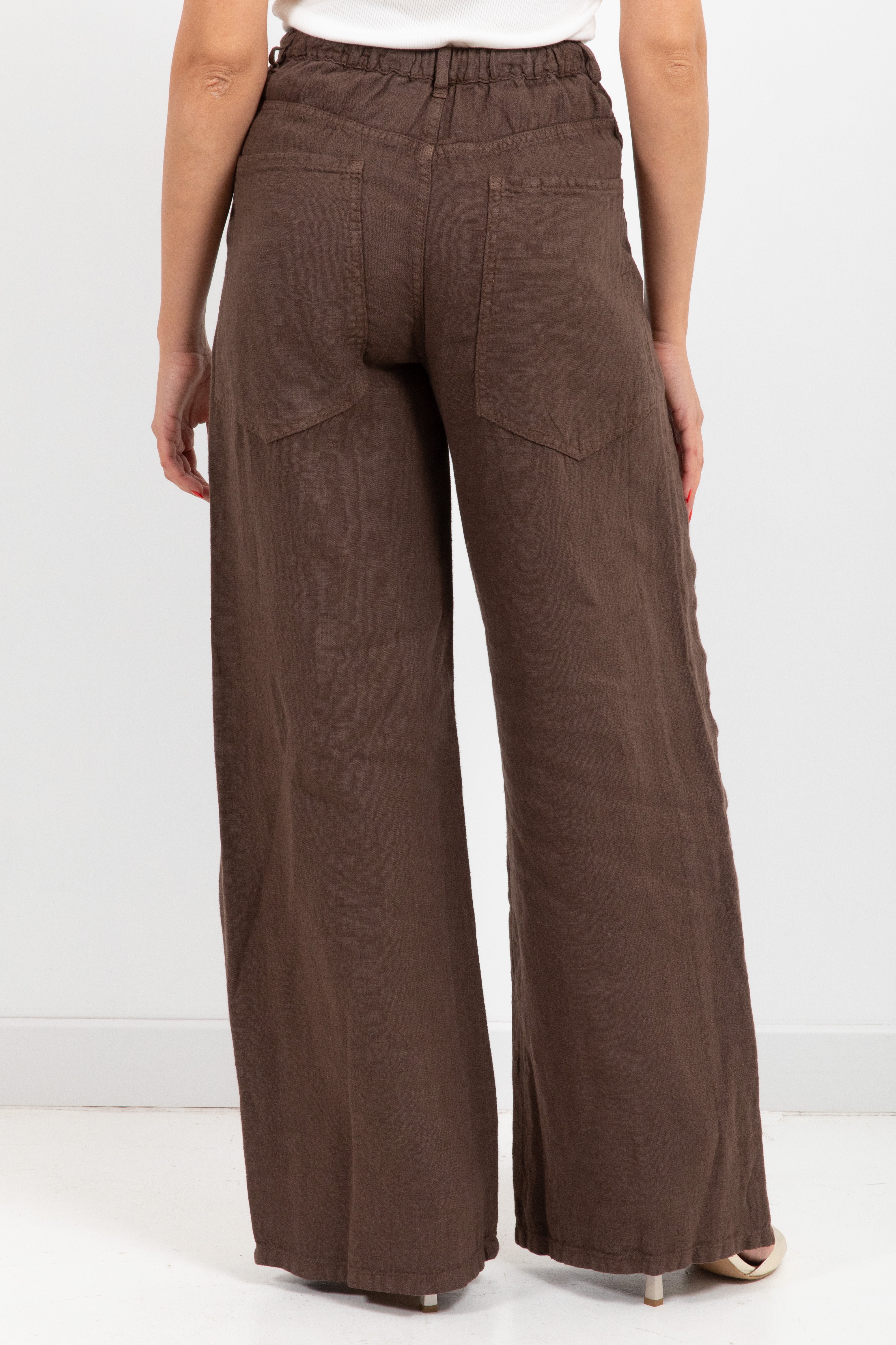 Pantalone 5 tasche 100% lino Dixie