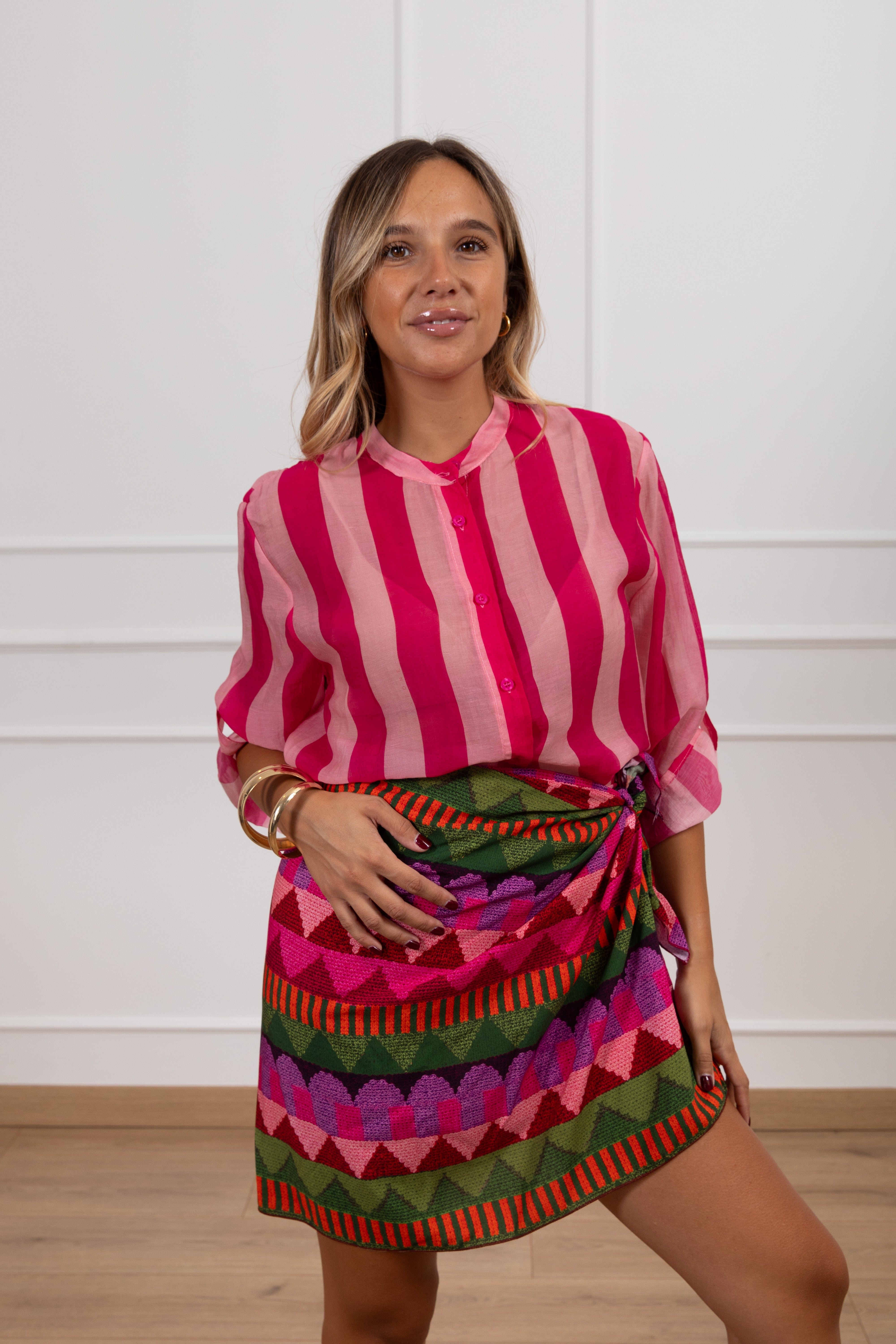 Gonna corta pareo fantasia ondulata Haveone