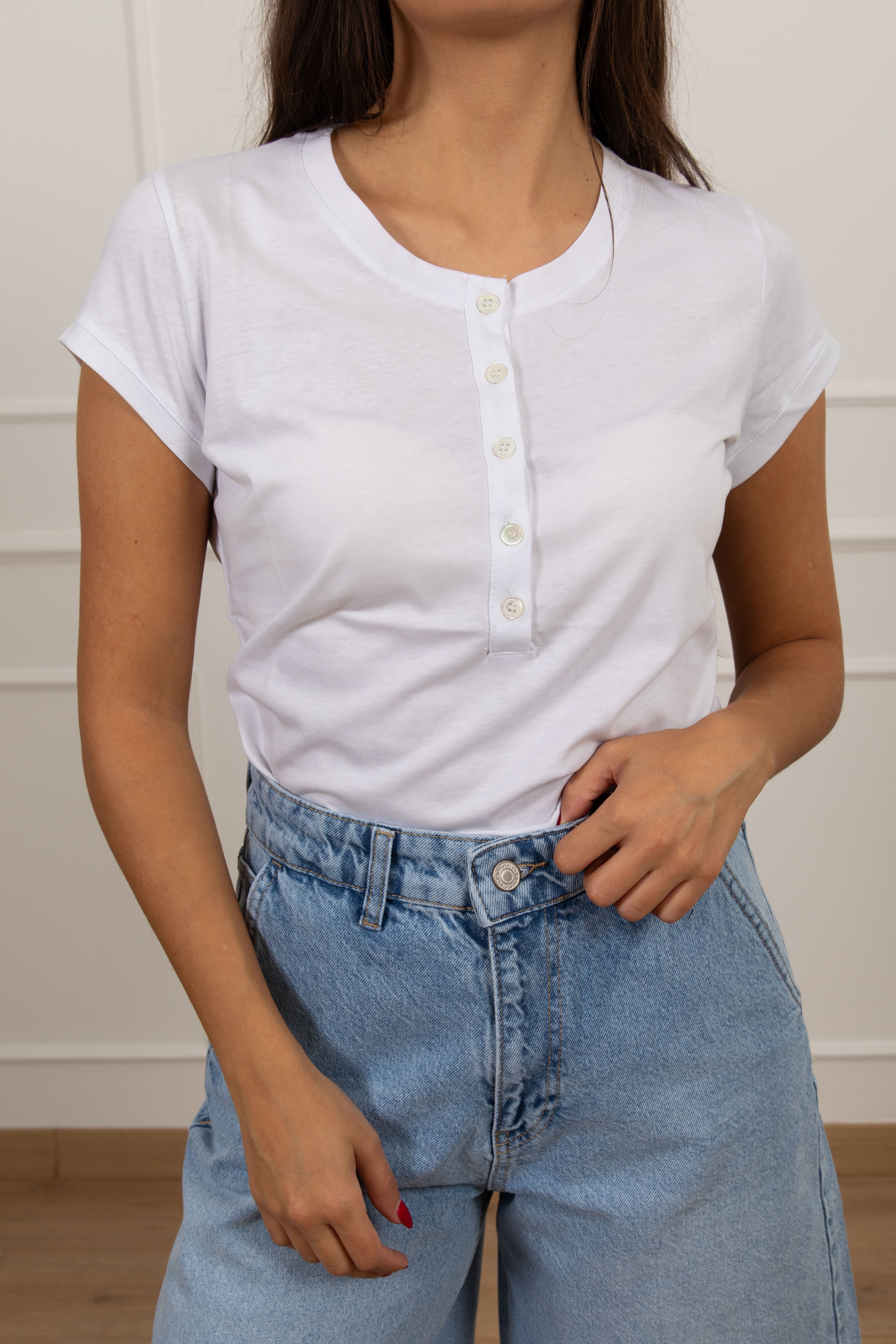T-shirt serafino slim-fit ViCOLO