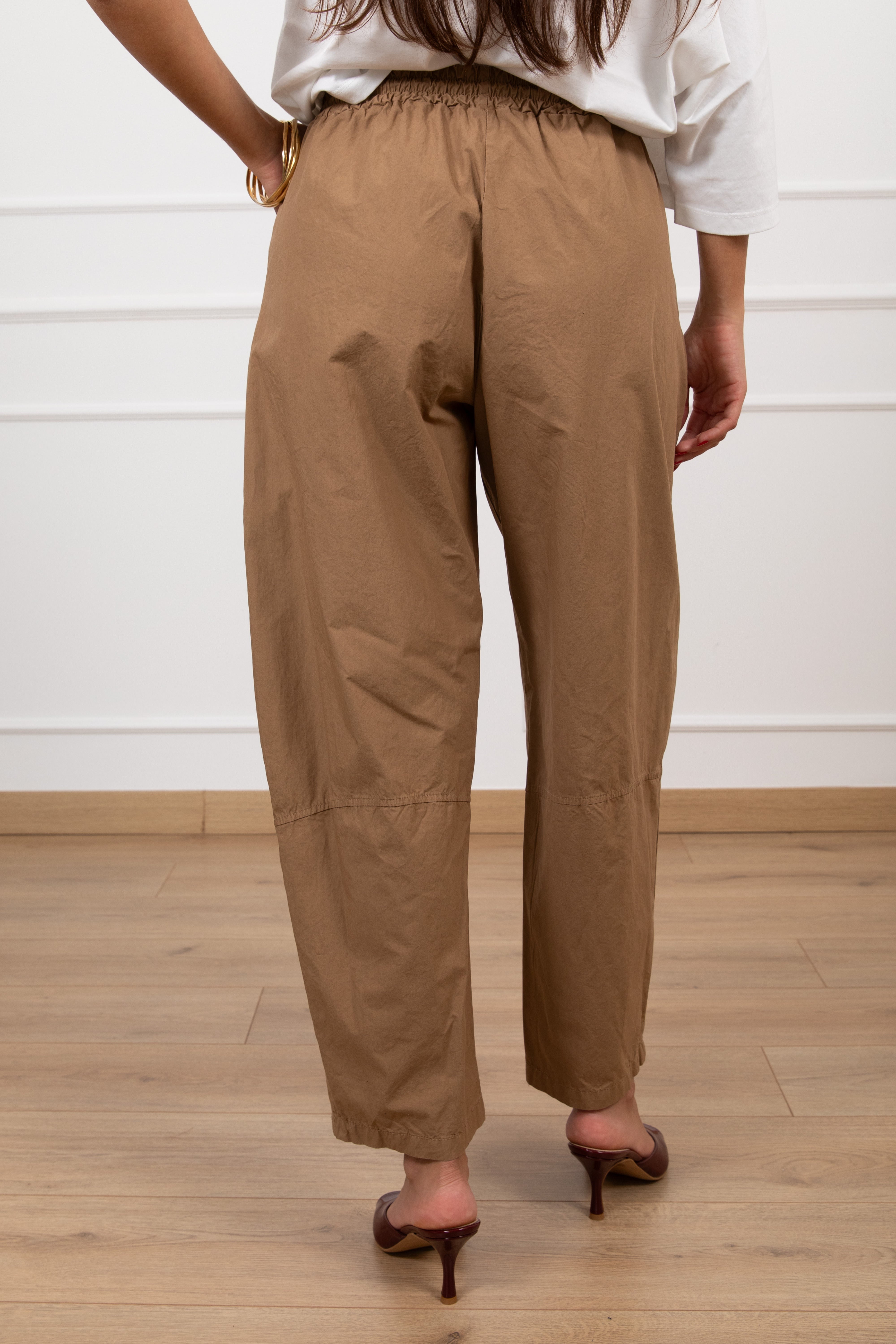 Pantalone carrot-fit con coulisse Susy Mix
