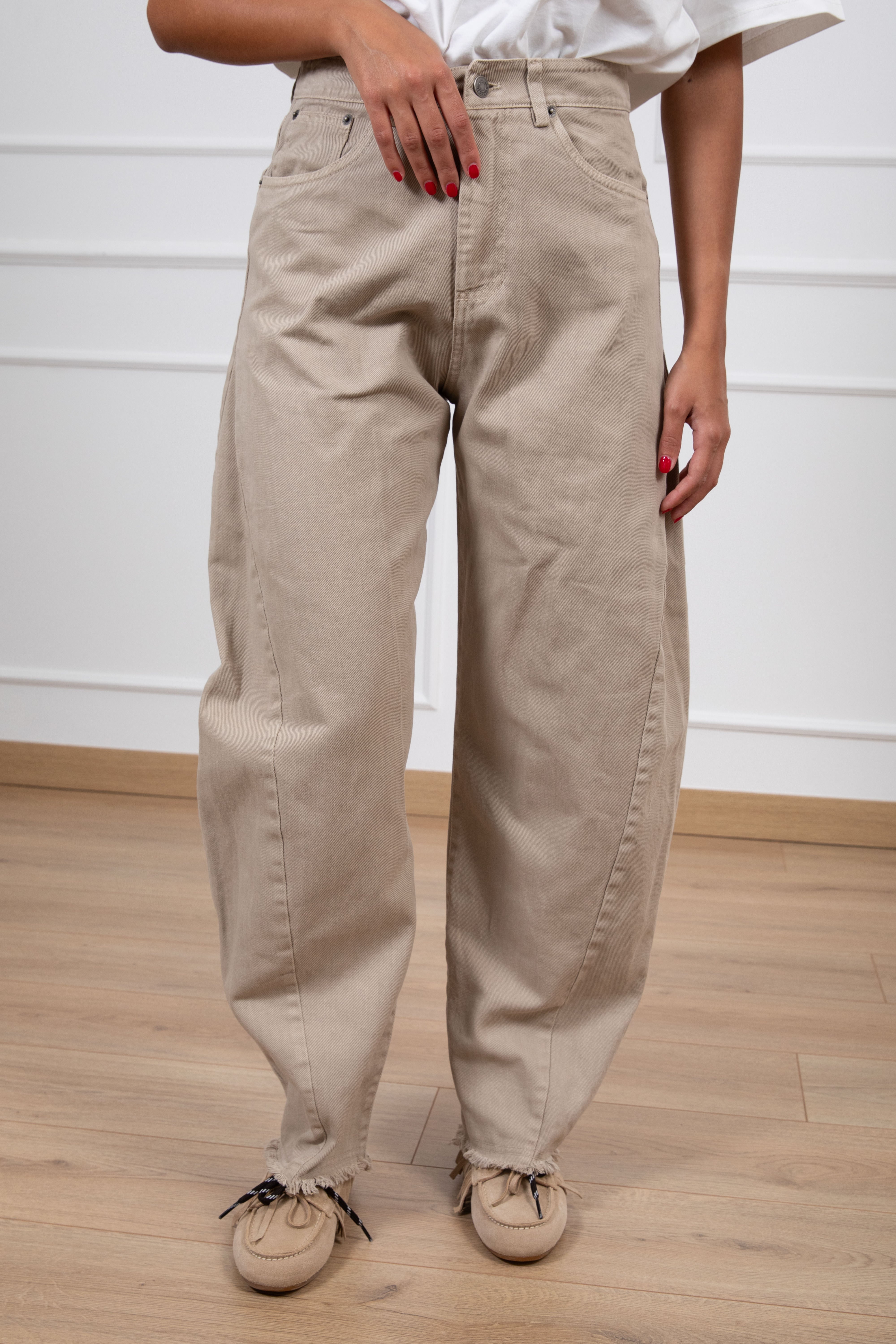 Jeans color balloon-fit Tensione IN