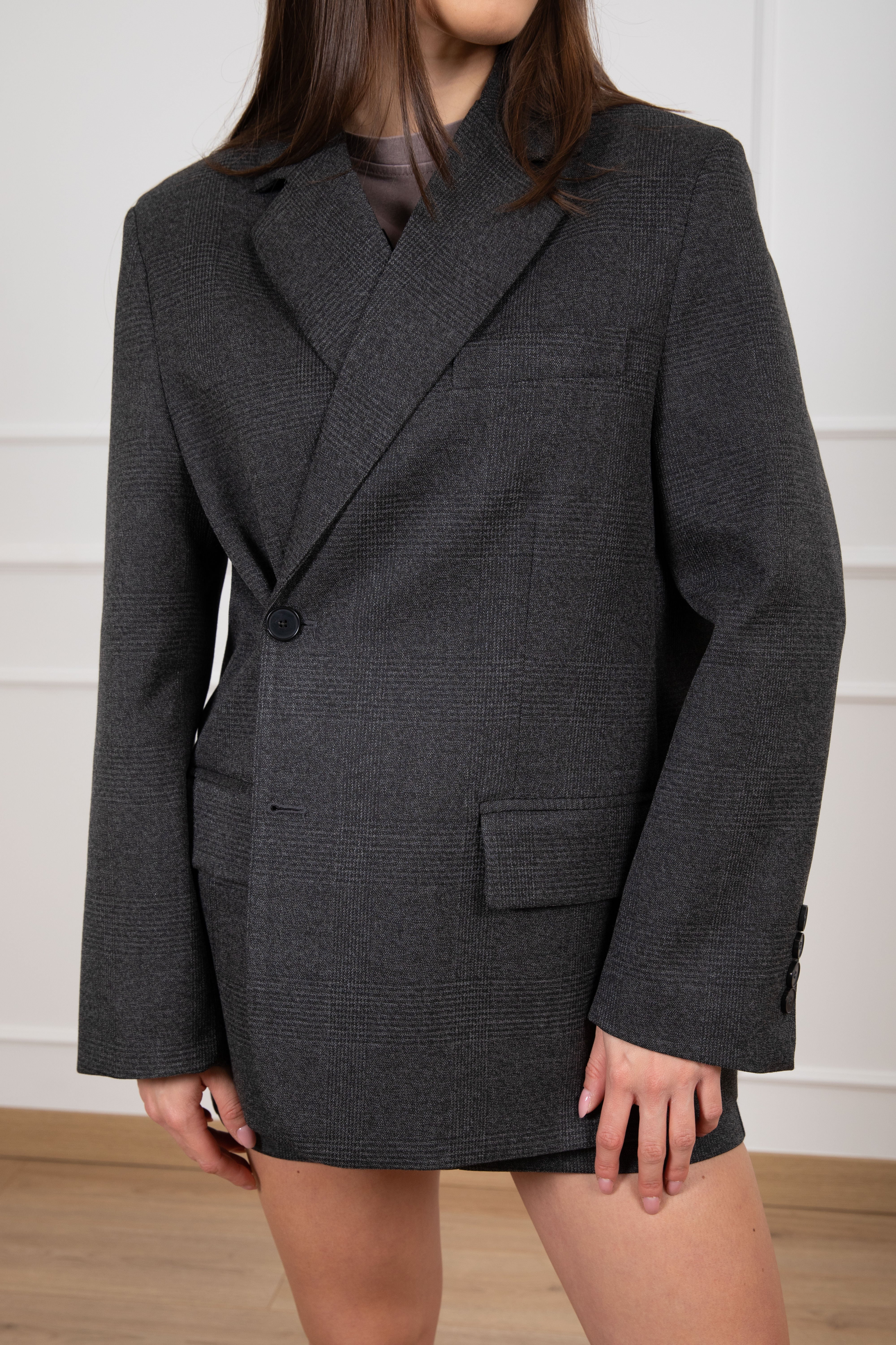 Giacca principe di galles con doppia abbottonatura ViCOLO