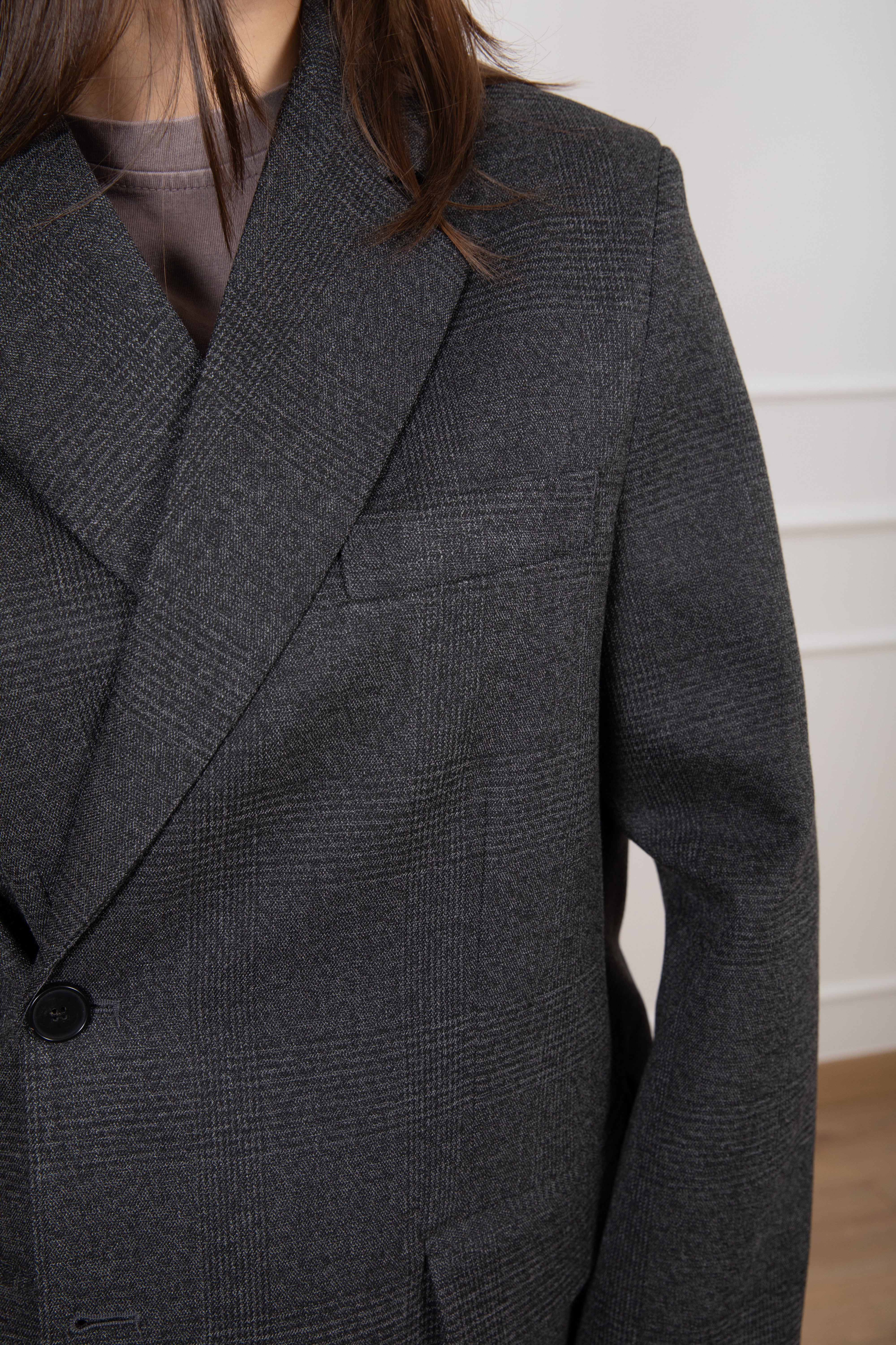 Giacca principe di galles con doppia abbottonatura ViCOLO