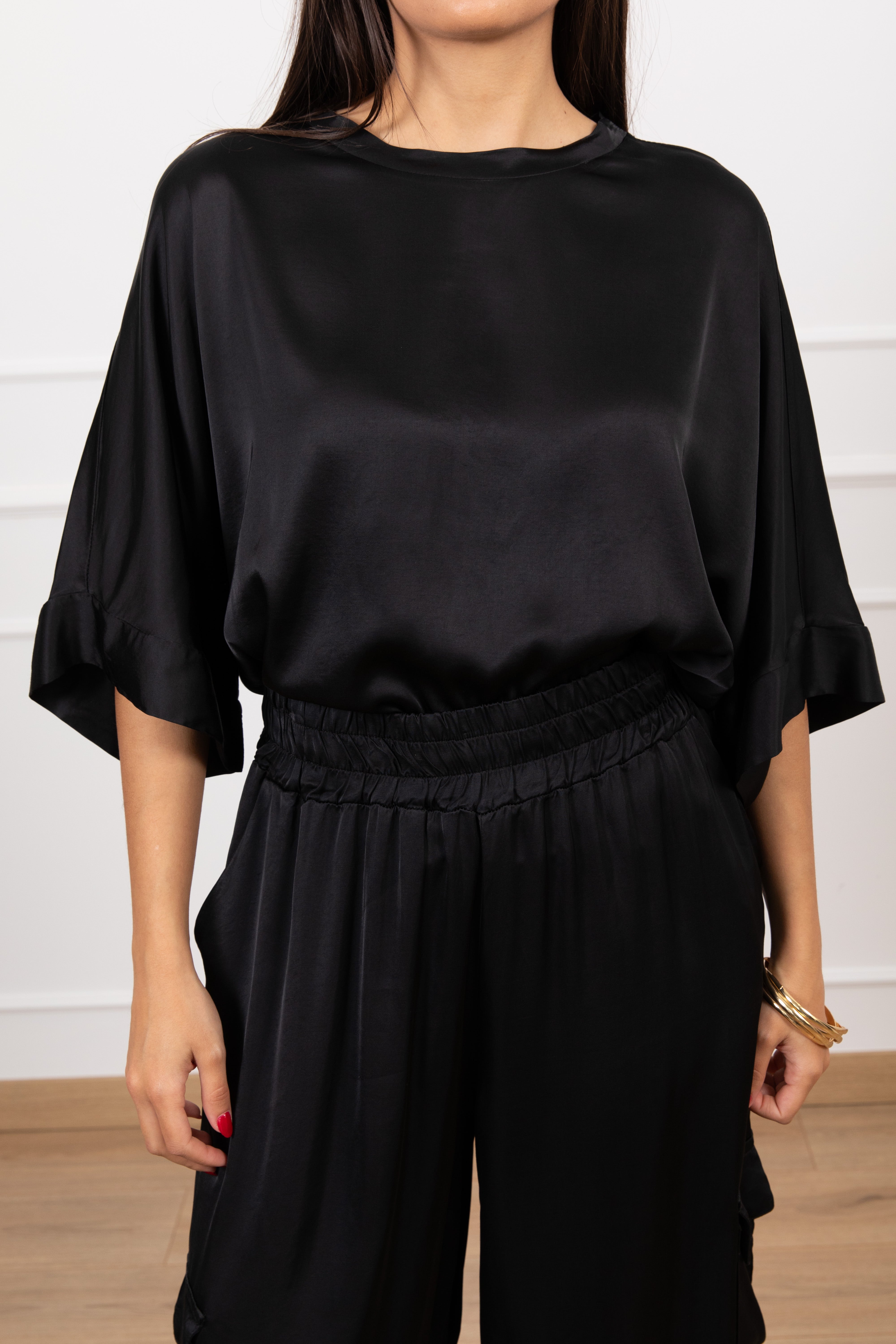 Blusa over-size in viscosa Motel