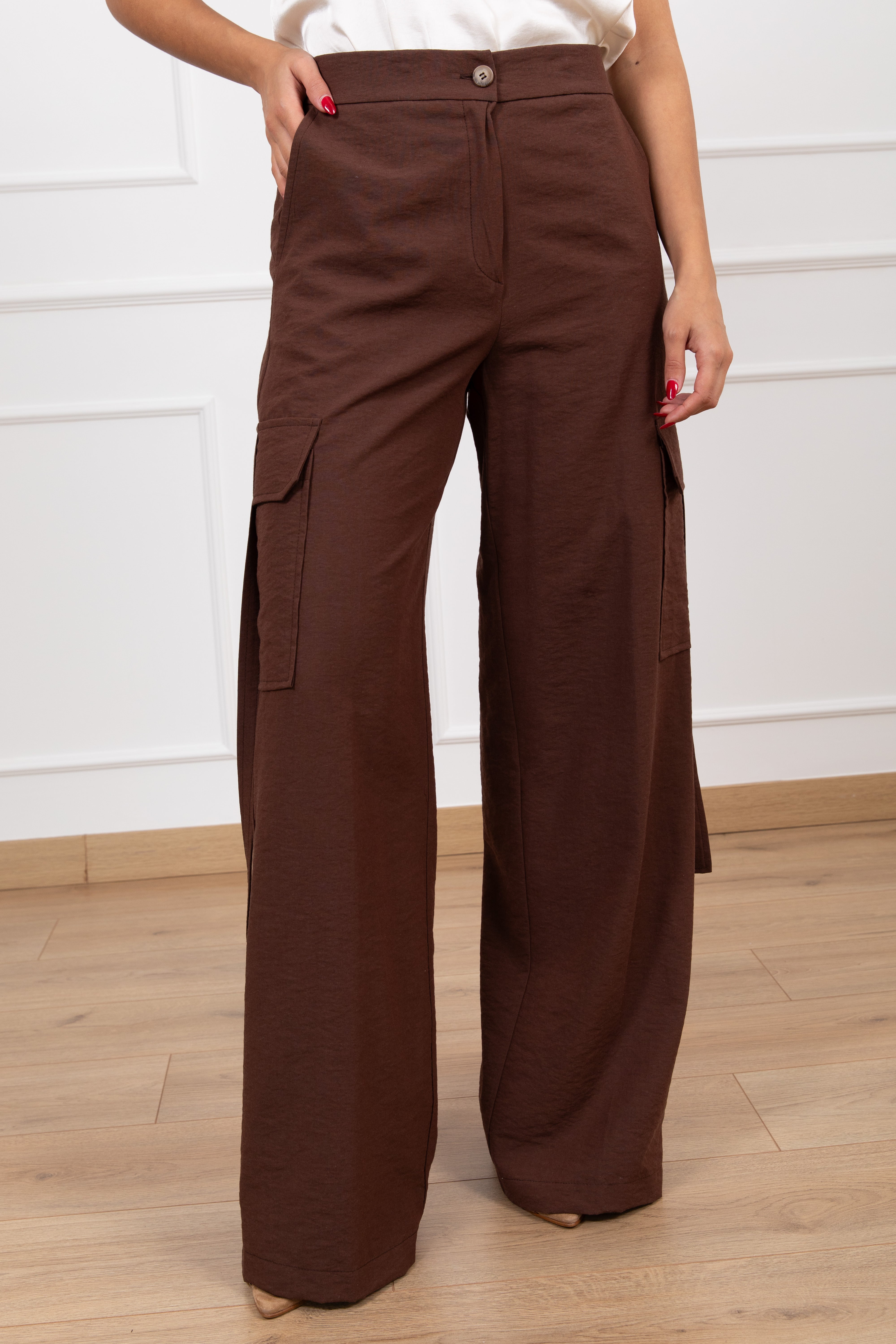 Pantalone cargo con gamba dritta Susy Mix