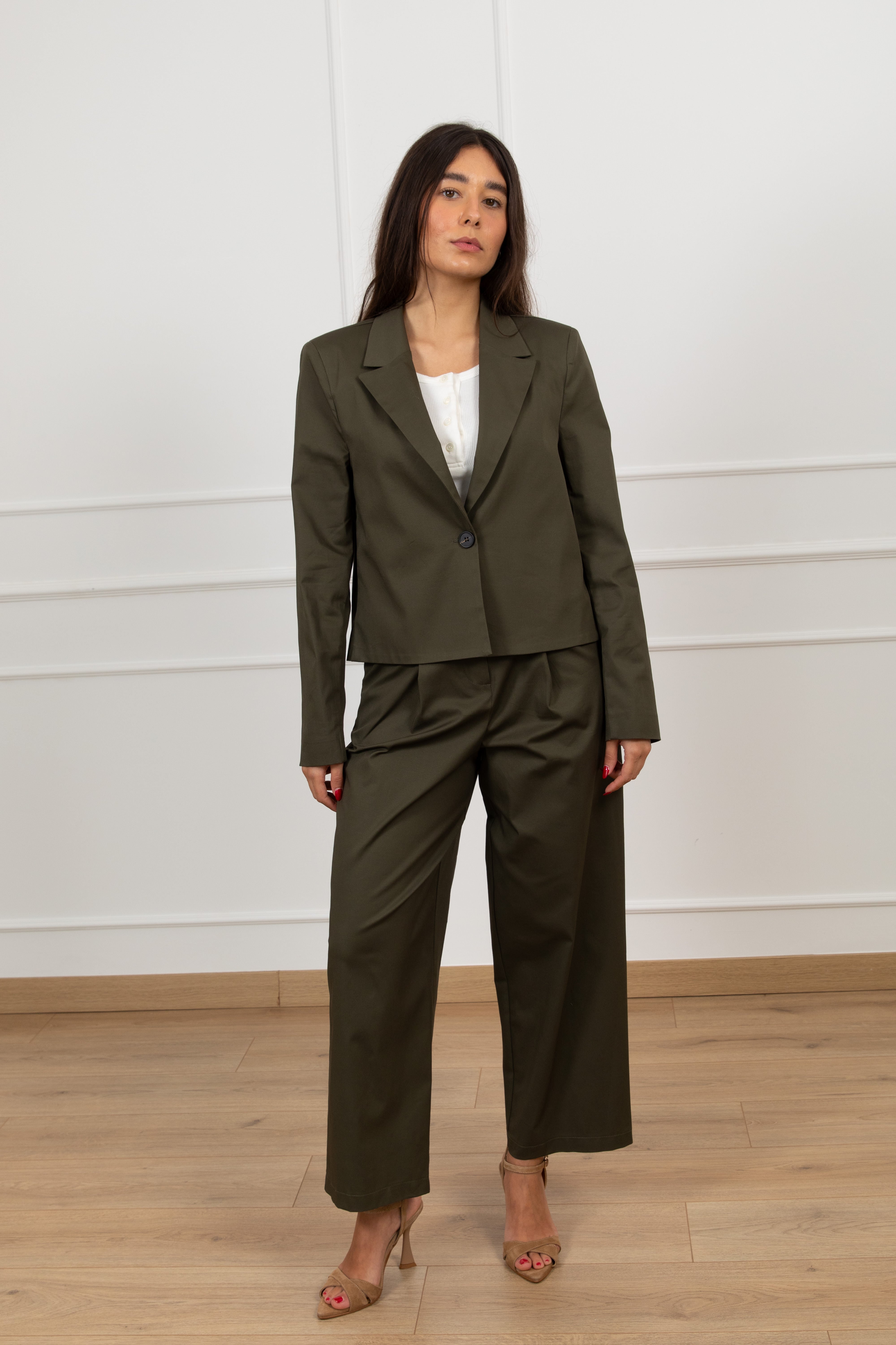 Giacca cropped mono-bottone Tensione IN