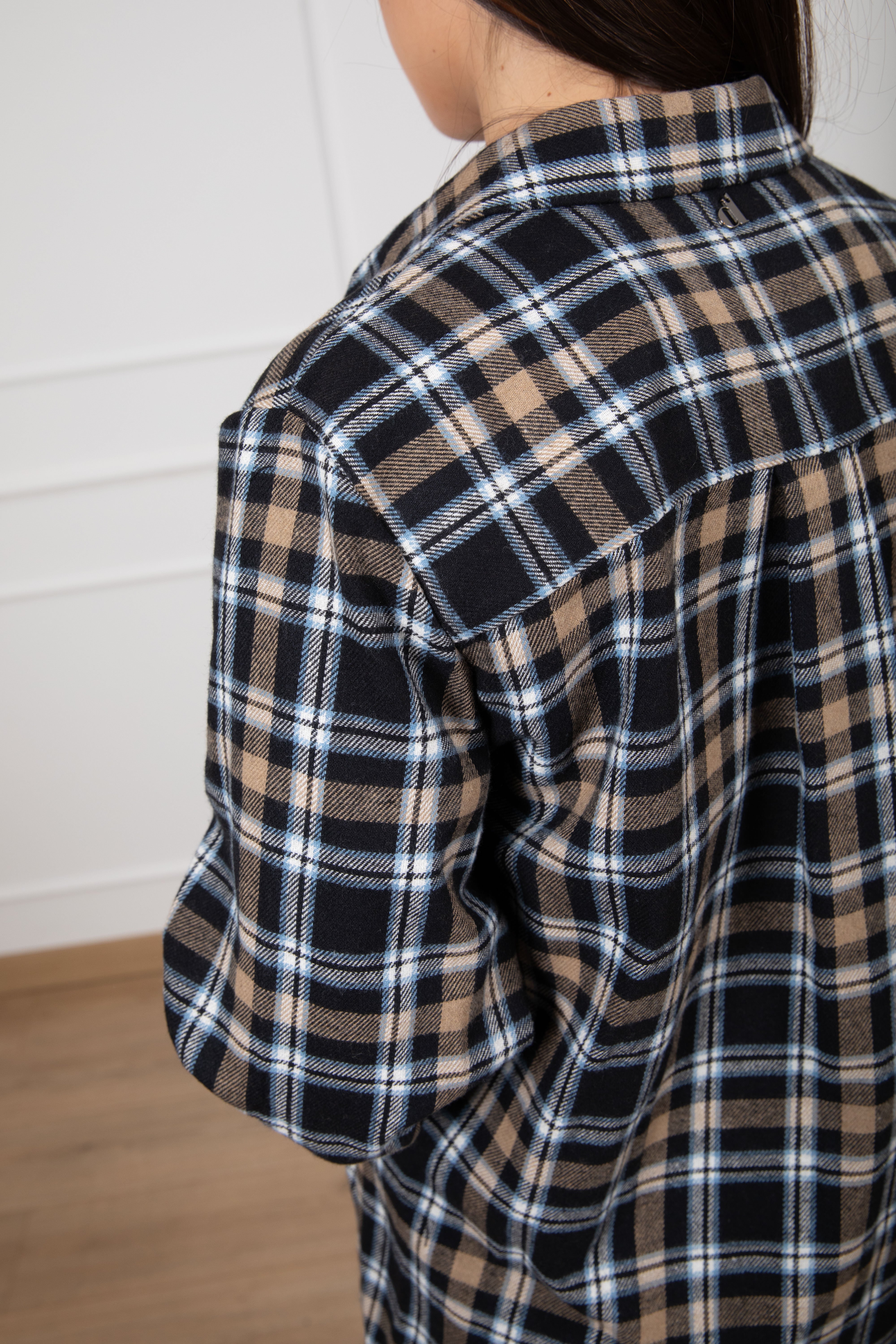 Camicia micro-check in flanella Dixie