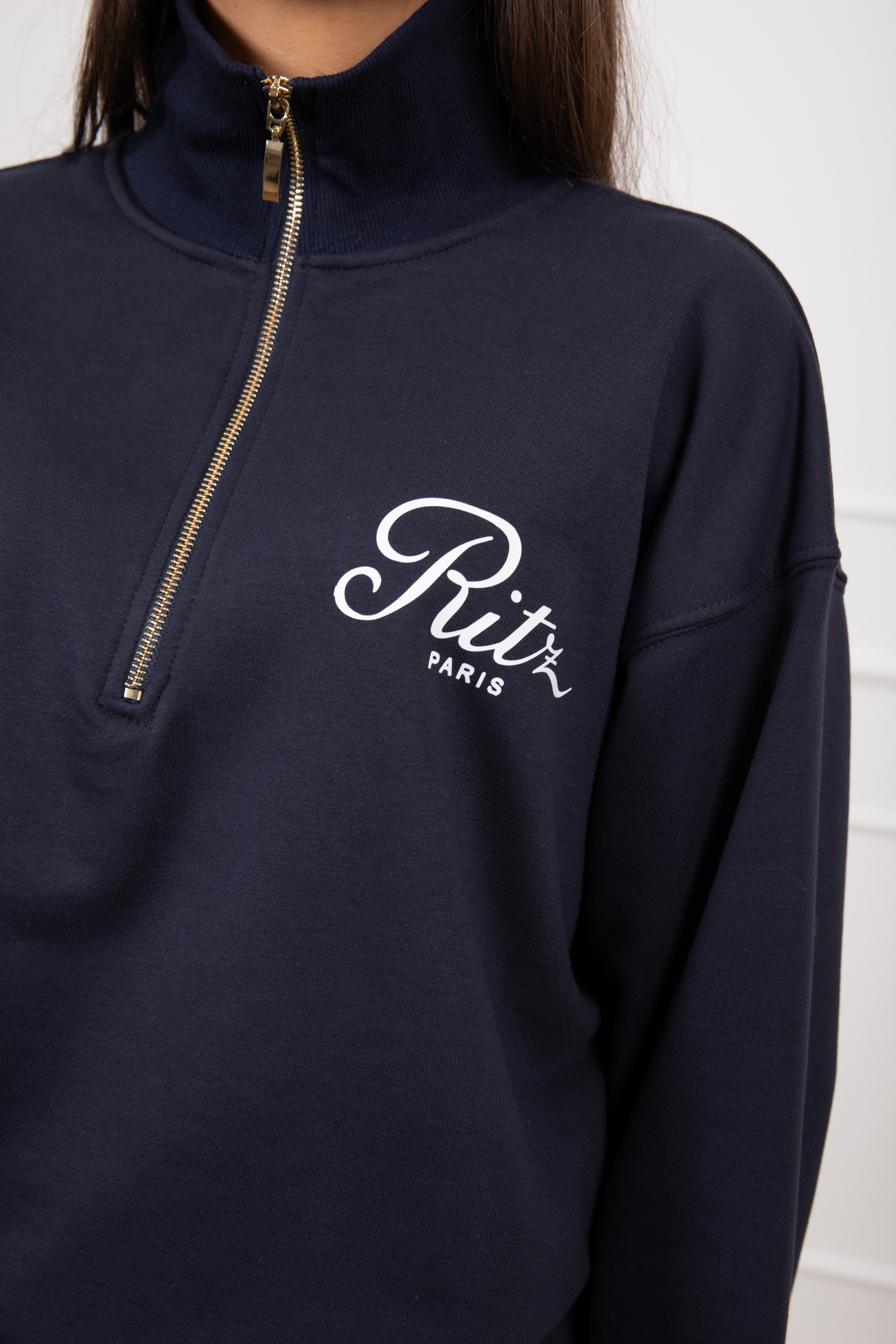 Felpa "Paris" con mezza zip Tensione IN