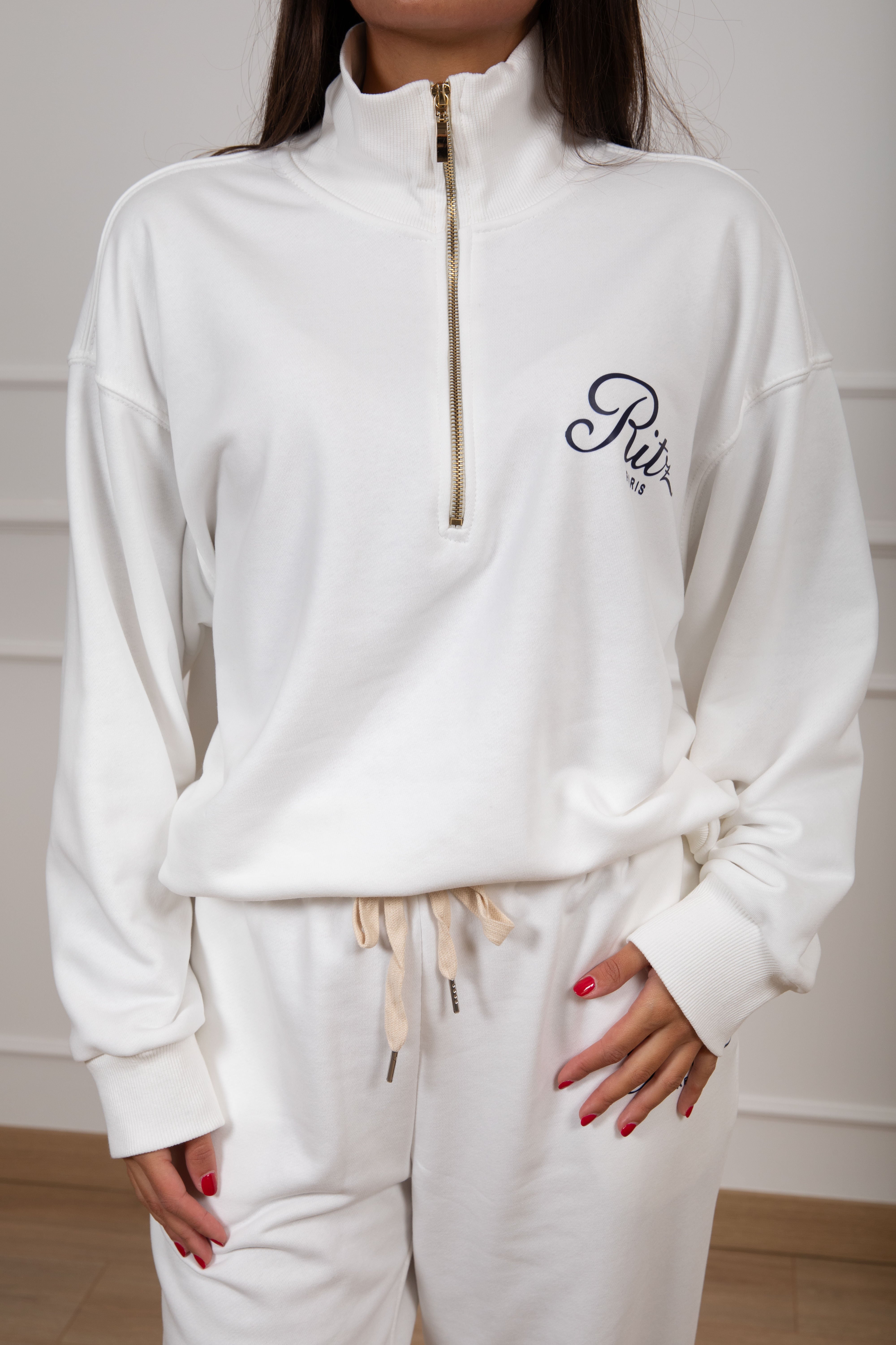 Felpa "Paris" con mezza zip Tensione IN