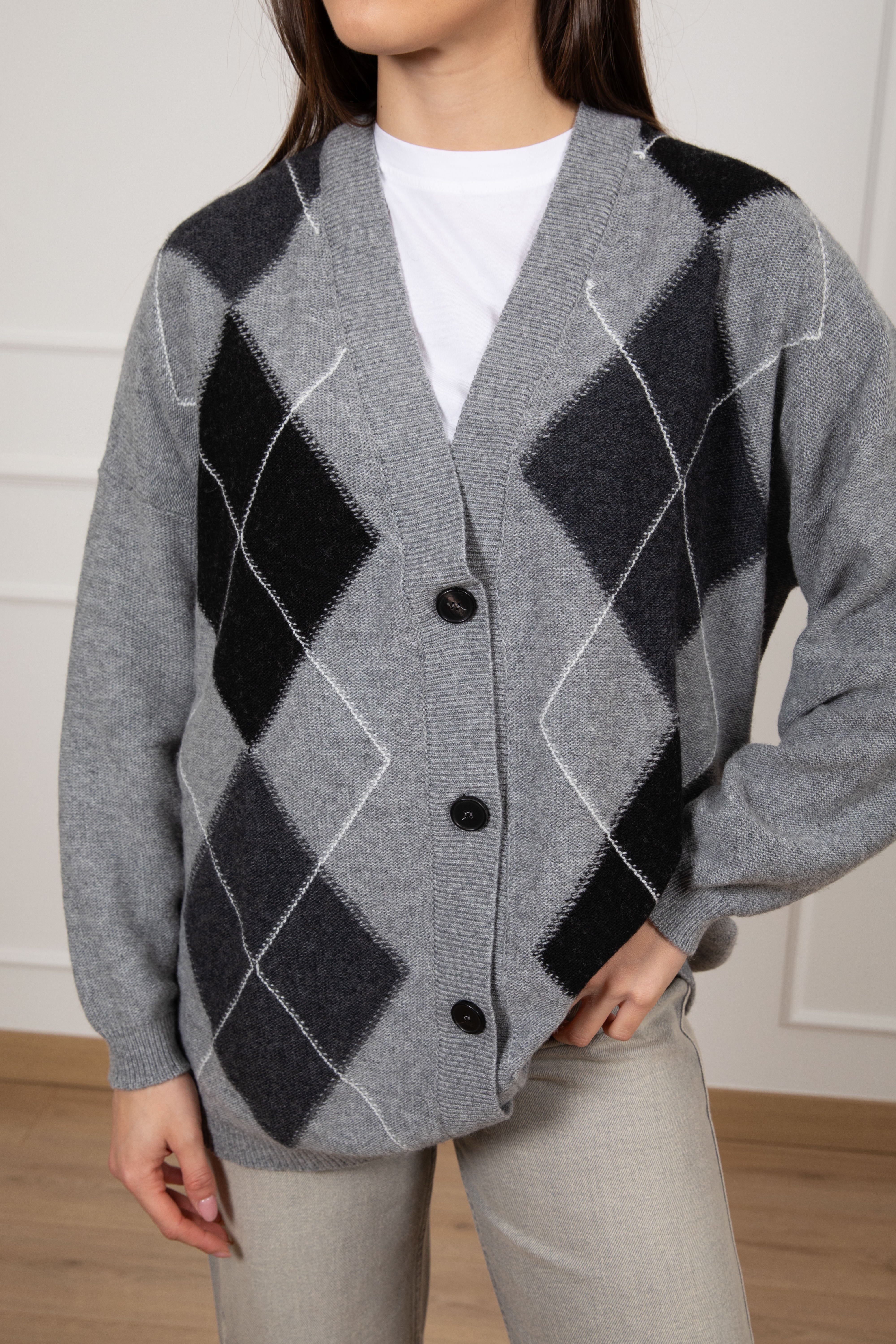 Cardigan a rombi ViCOLO