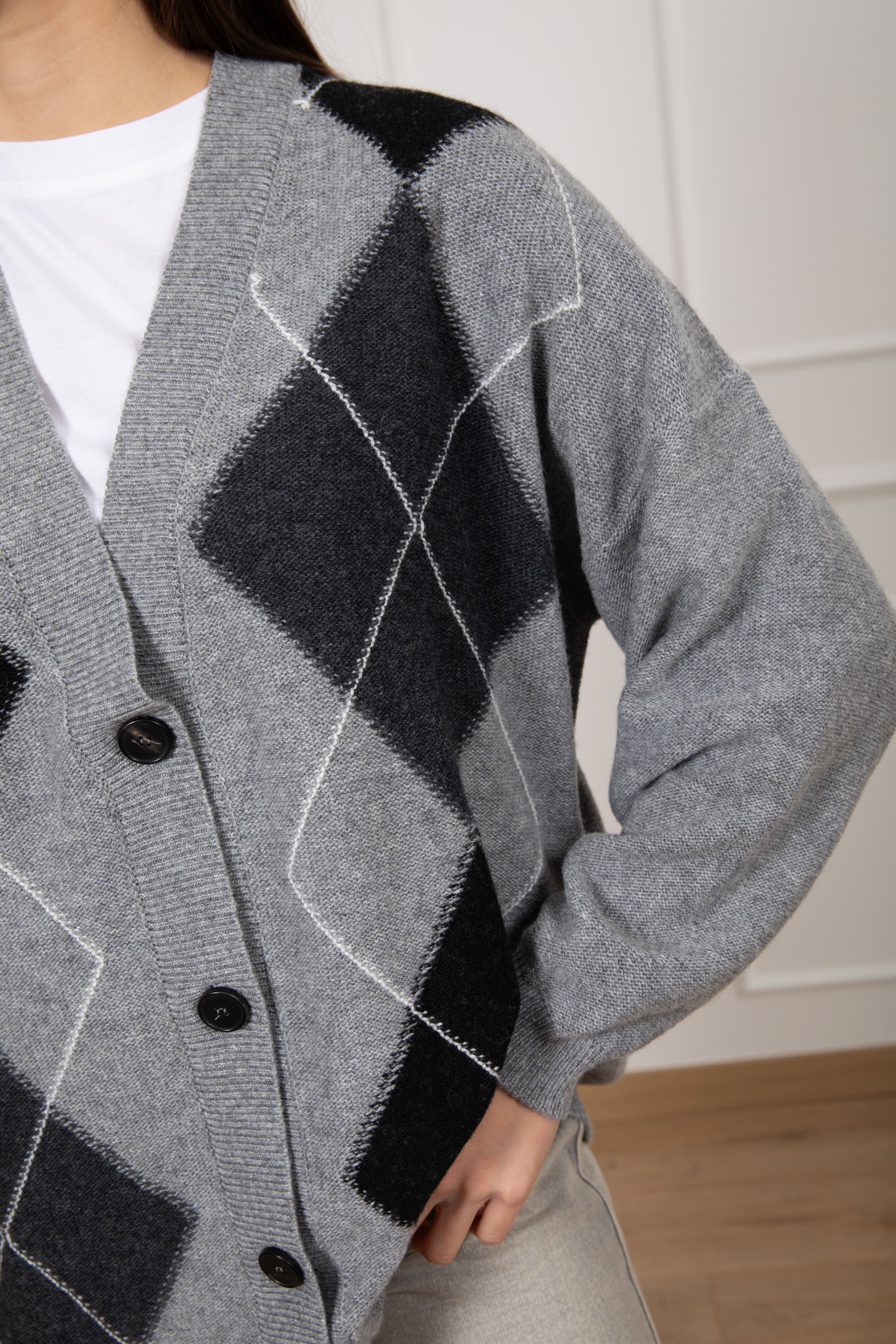 Cardigan a rombi ViCOLO