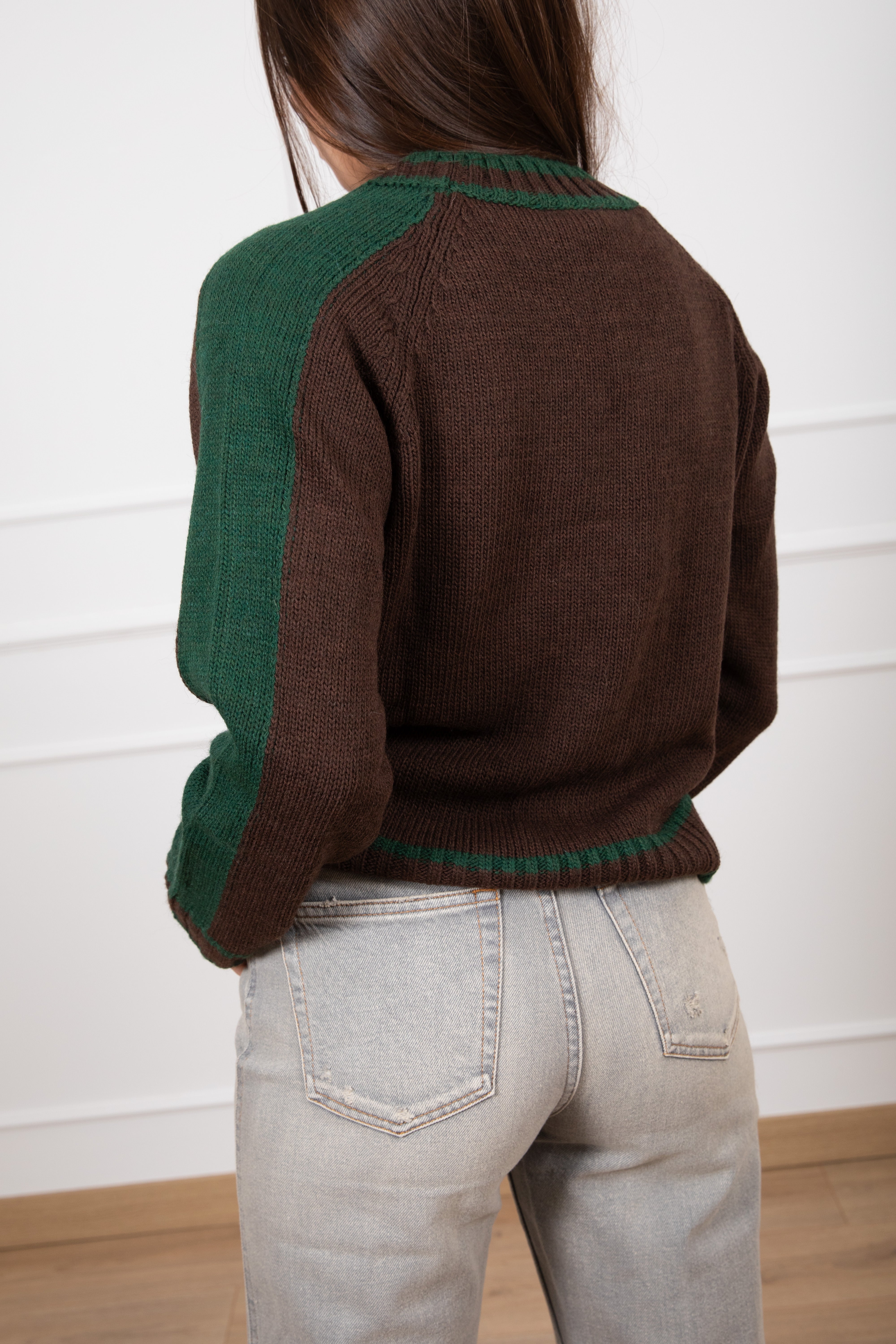 Pull con dettagli bi-color ViCOLO