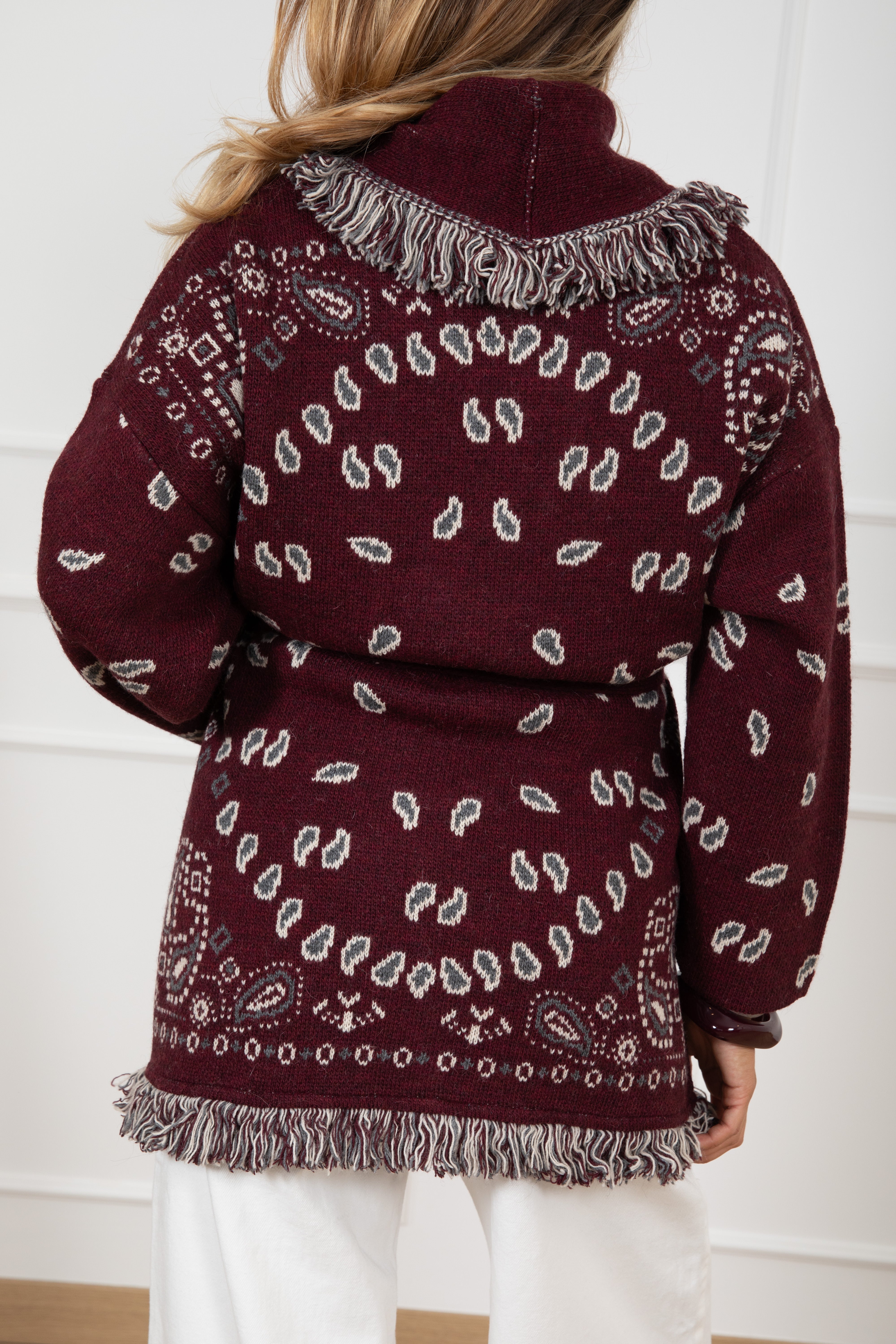 Maxi-cardigan fantasia bandana Tensione IN
